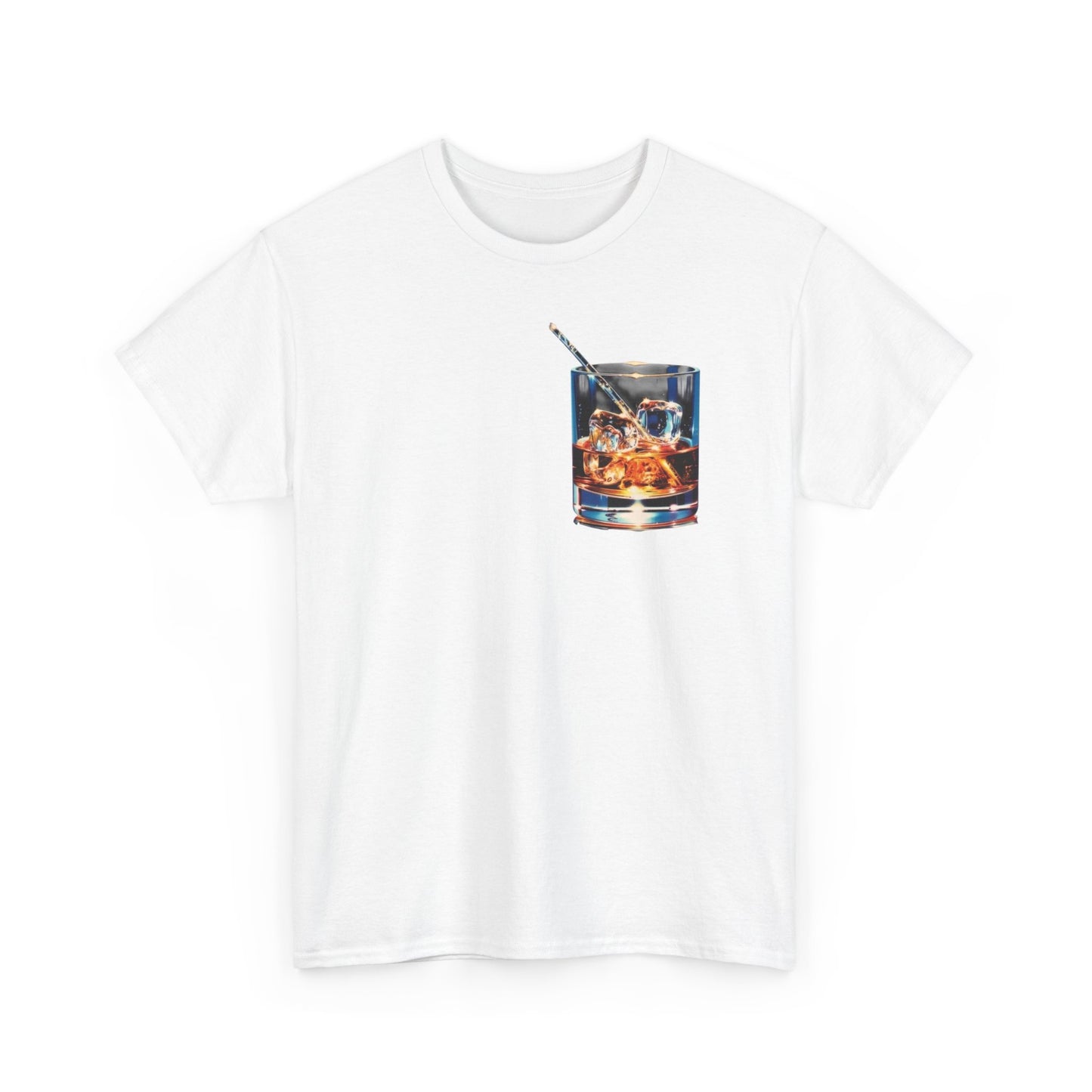 Whiskey On The Rocks Graphic T-Shirt Unisex Heavy Cotton Tee