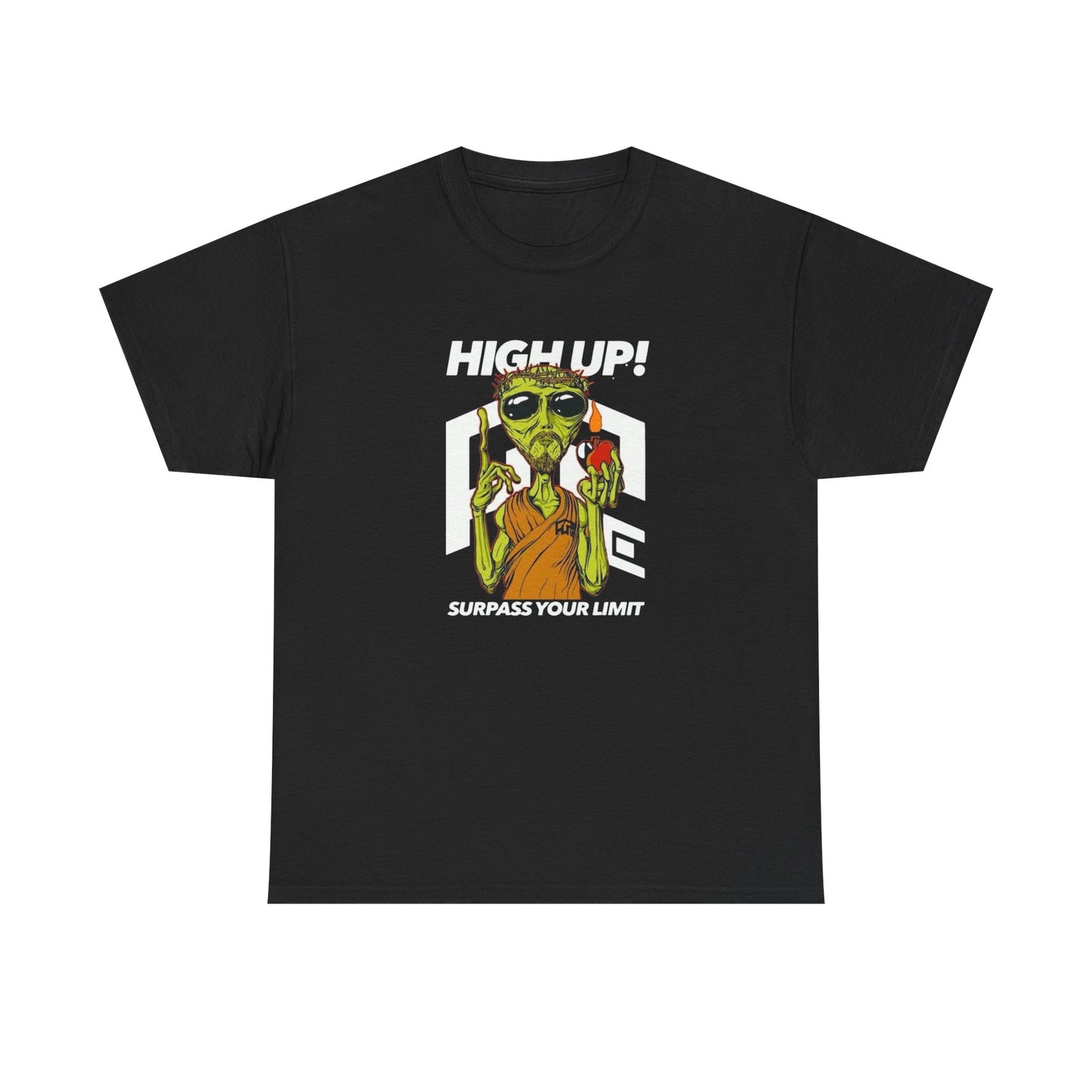 High Up Surpass Your Limits Graphic T-Shirt Unisex Heavy Cotton Tee NEW