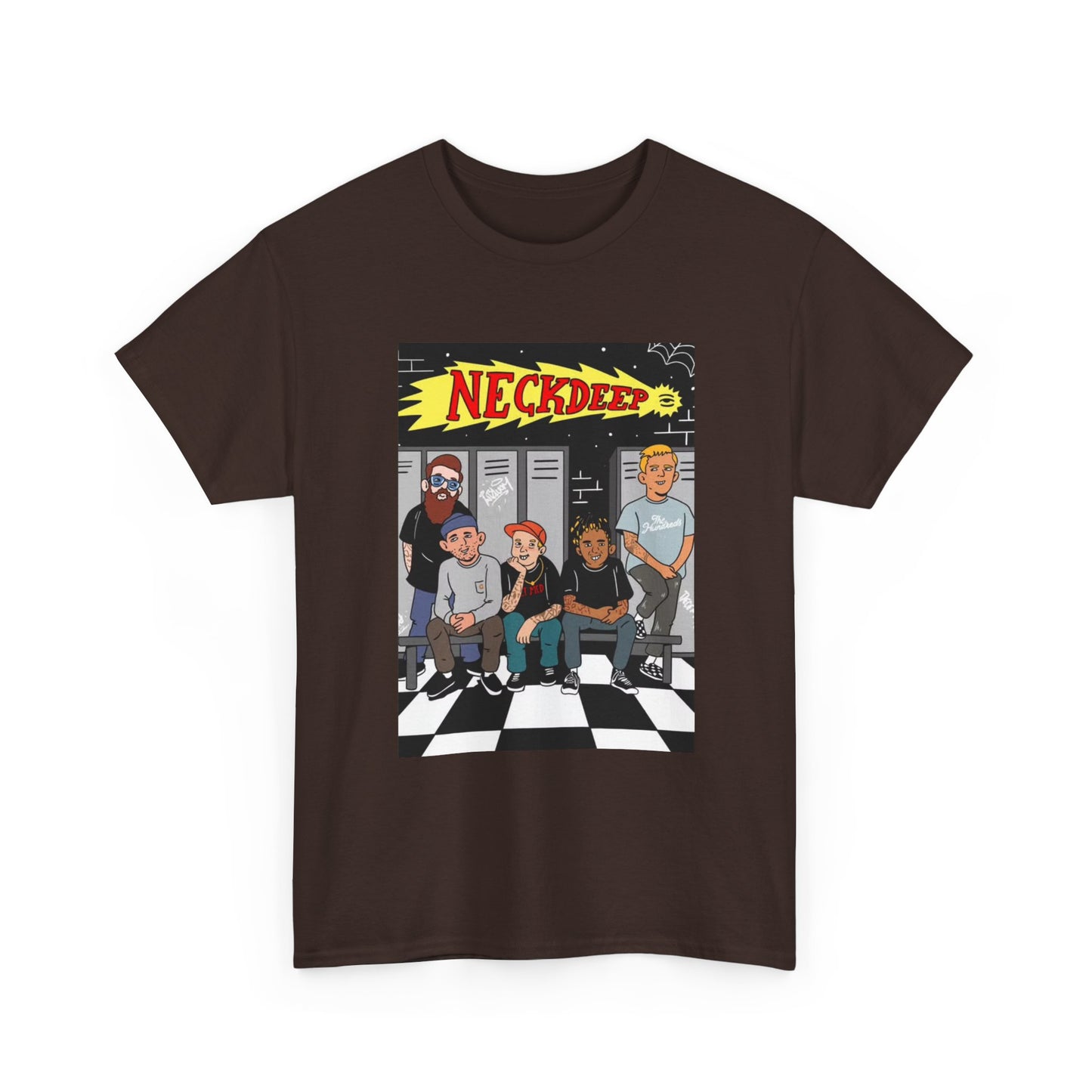 Neck Deep Tshirt Punk Rock UK retro Album art Unisex Heavy Cotton Tee