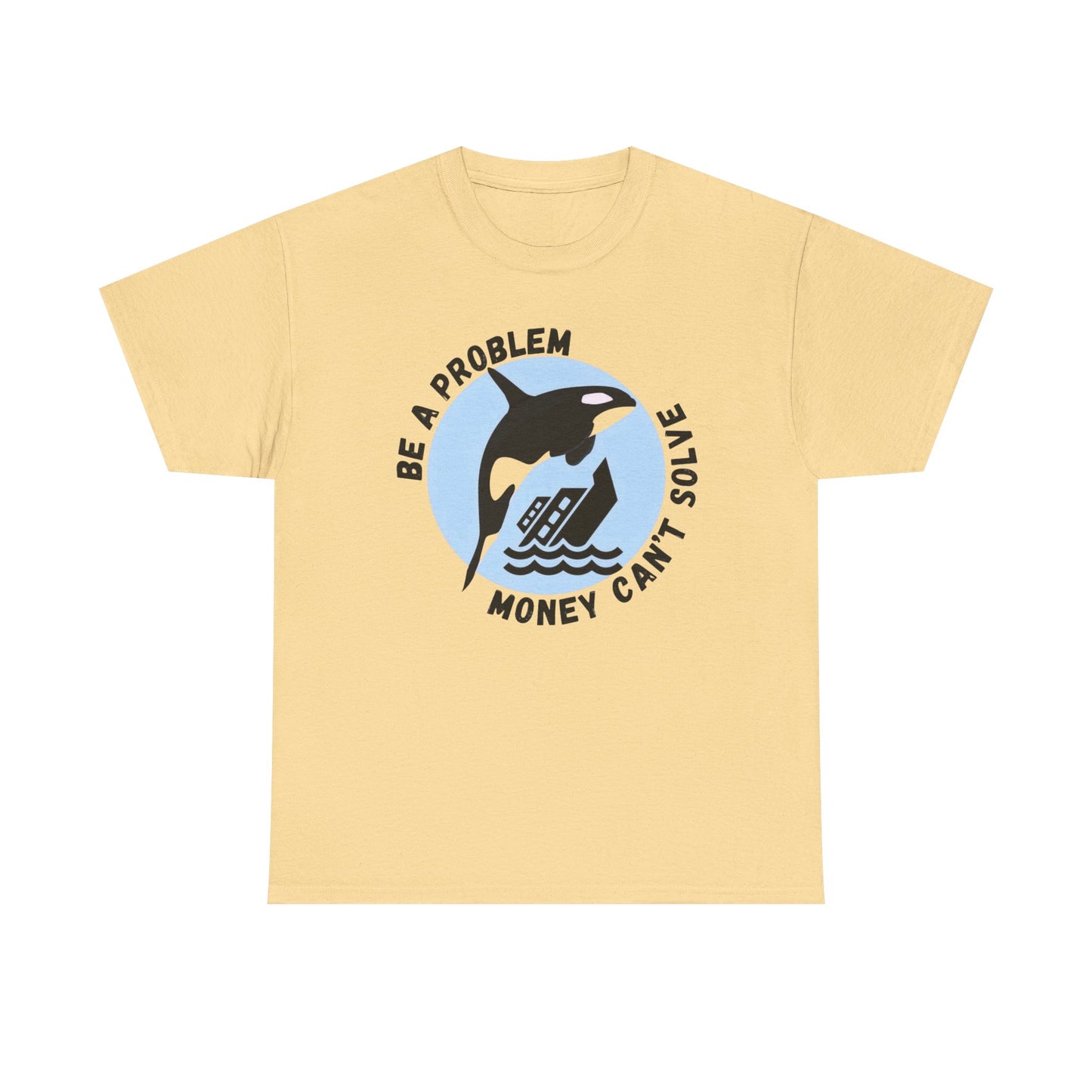Killer Whale Funny Graphic T-Shirt Unisex Heavy Cotton Tee Gift