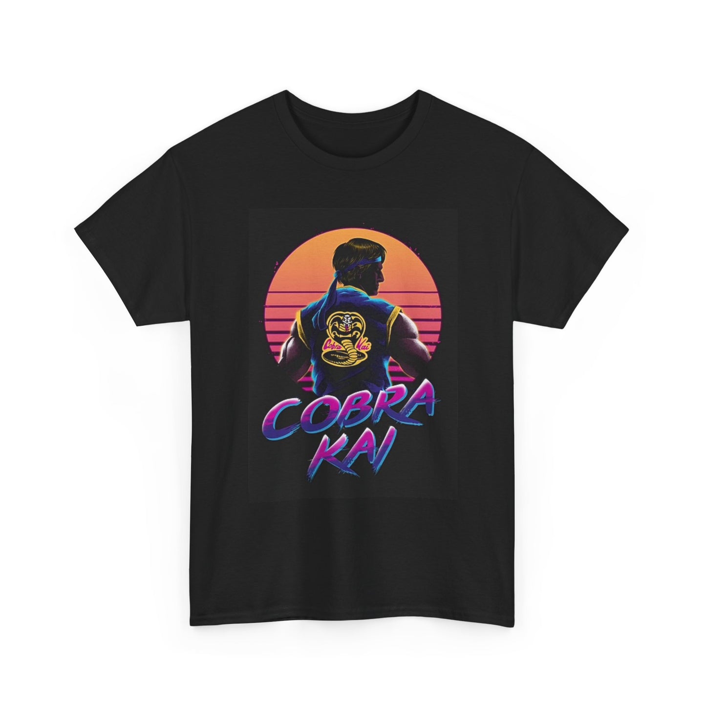 Cobra Kai Graphic T Shirt Vintage Karate Retro Unisex Heavy Cotton Tee