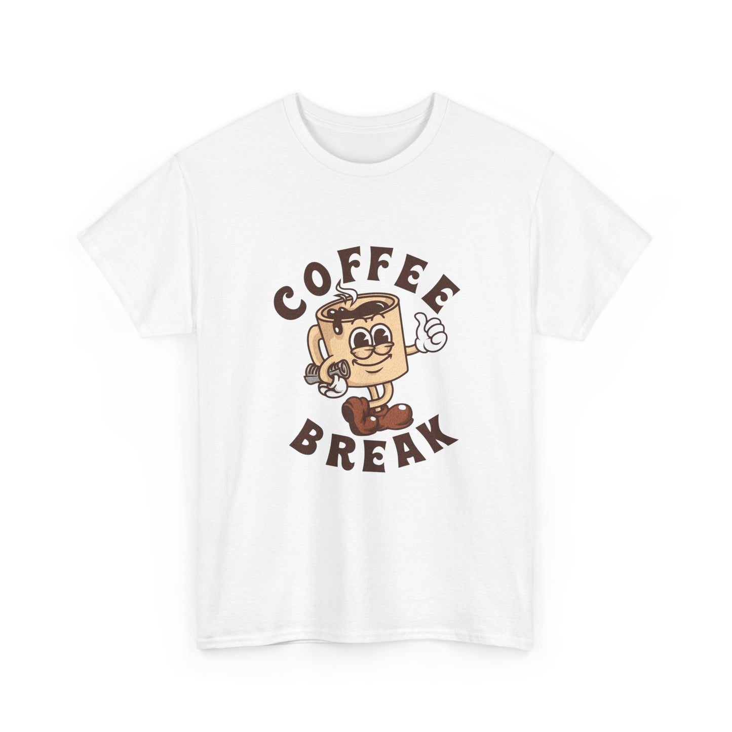 Coffee Break Graphic T Shirt Unisex Heavy Cotton Tee NEW GIFT