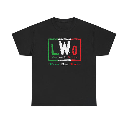 Latina World Order Wrestling Graphic T Shirt NEW Adult Unisex Heavy Cotton Tee