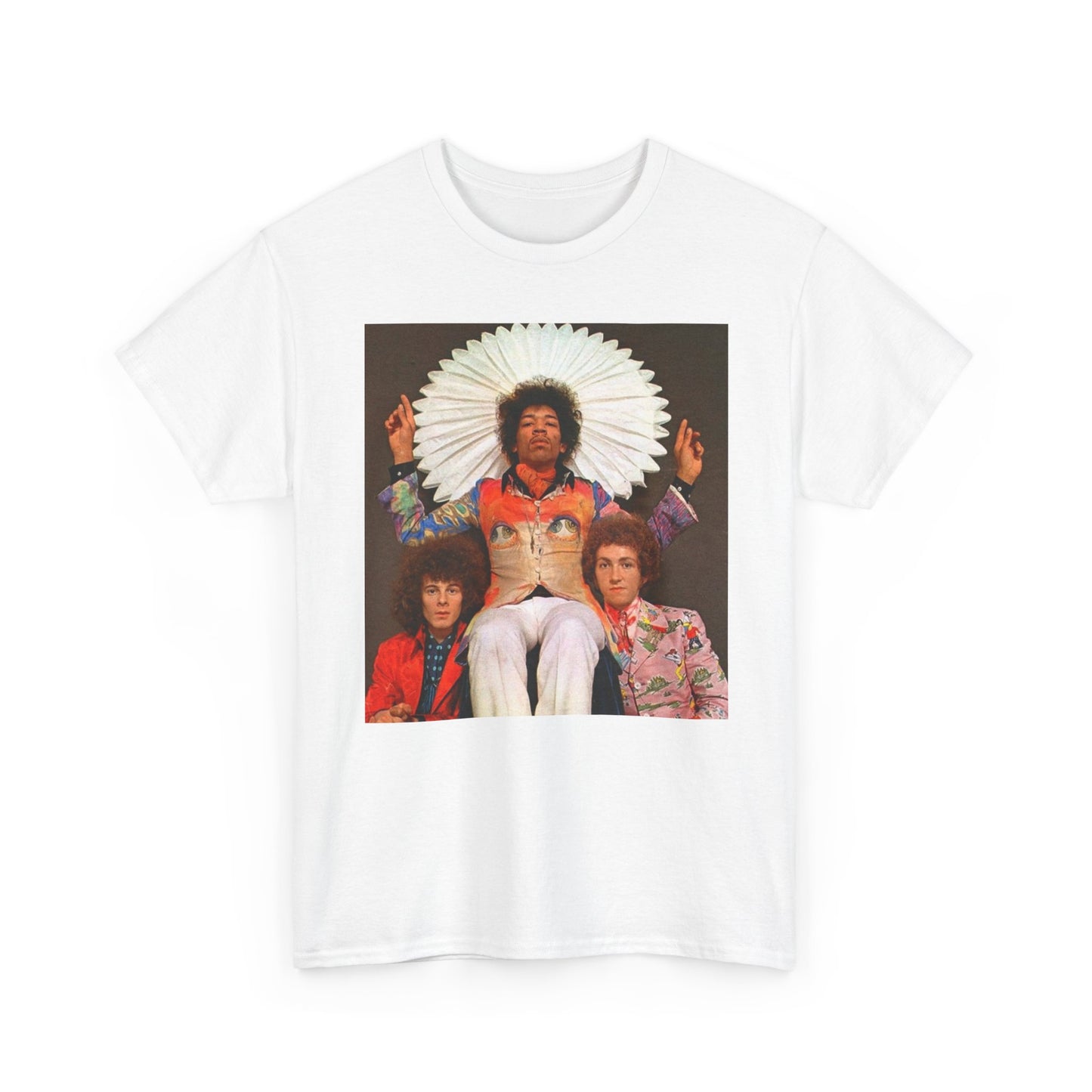 Jimi Hendrix Album Art T Shirt Vintage Graphic Retro Unisex Heavy Cotton Tee