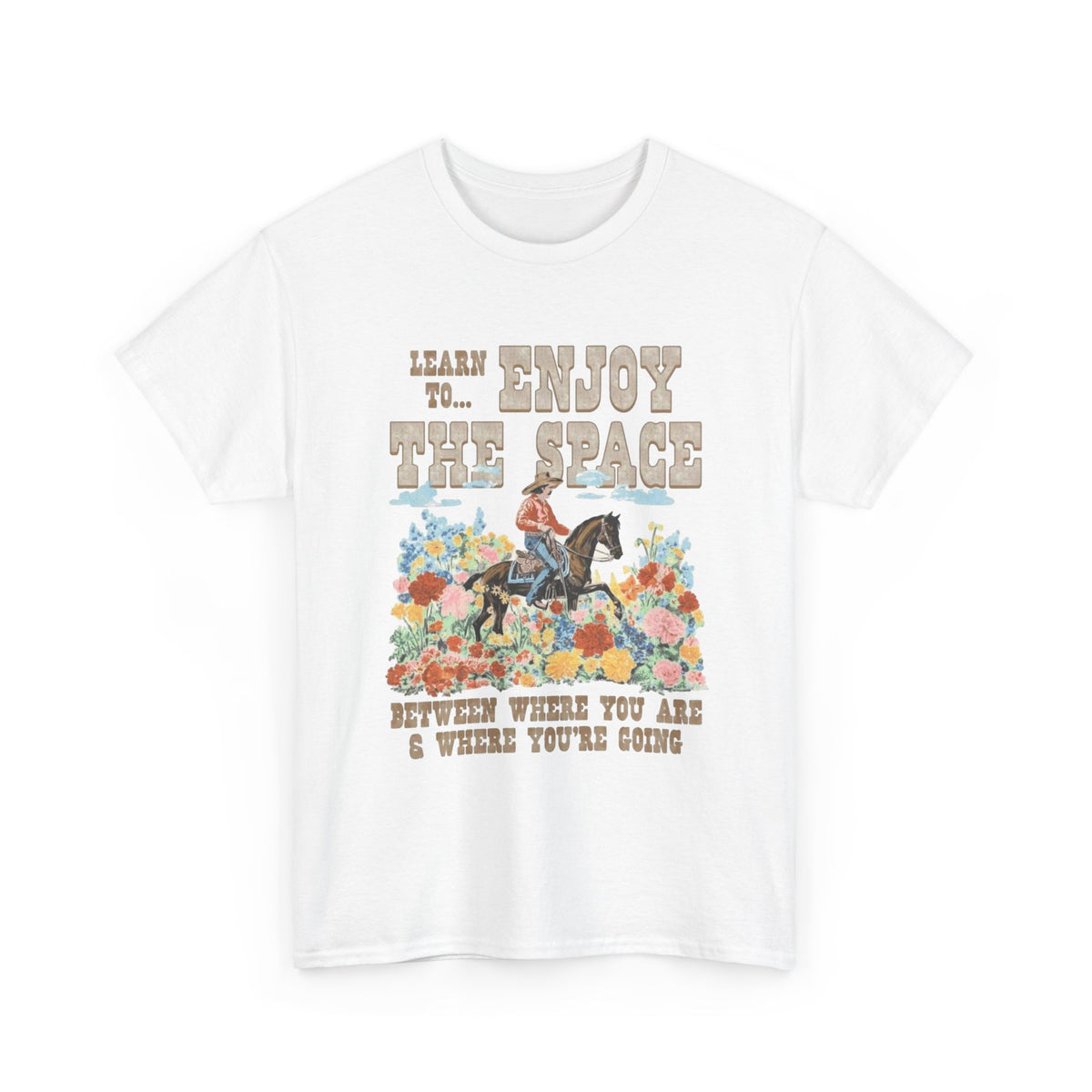 Horse Riding Floral Quote T-Shirt | Equestrian Graphic Tee Men's Graphic Tee