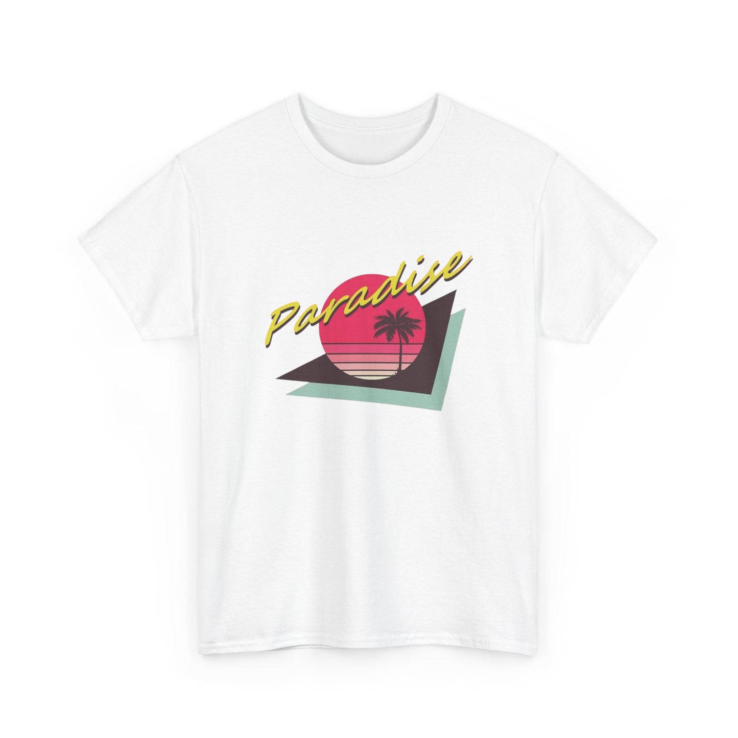 Paradise Retro Graphic T Shirt NEW Adult Unisex Heavy Cotton Tee