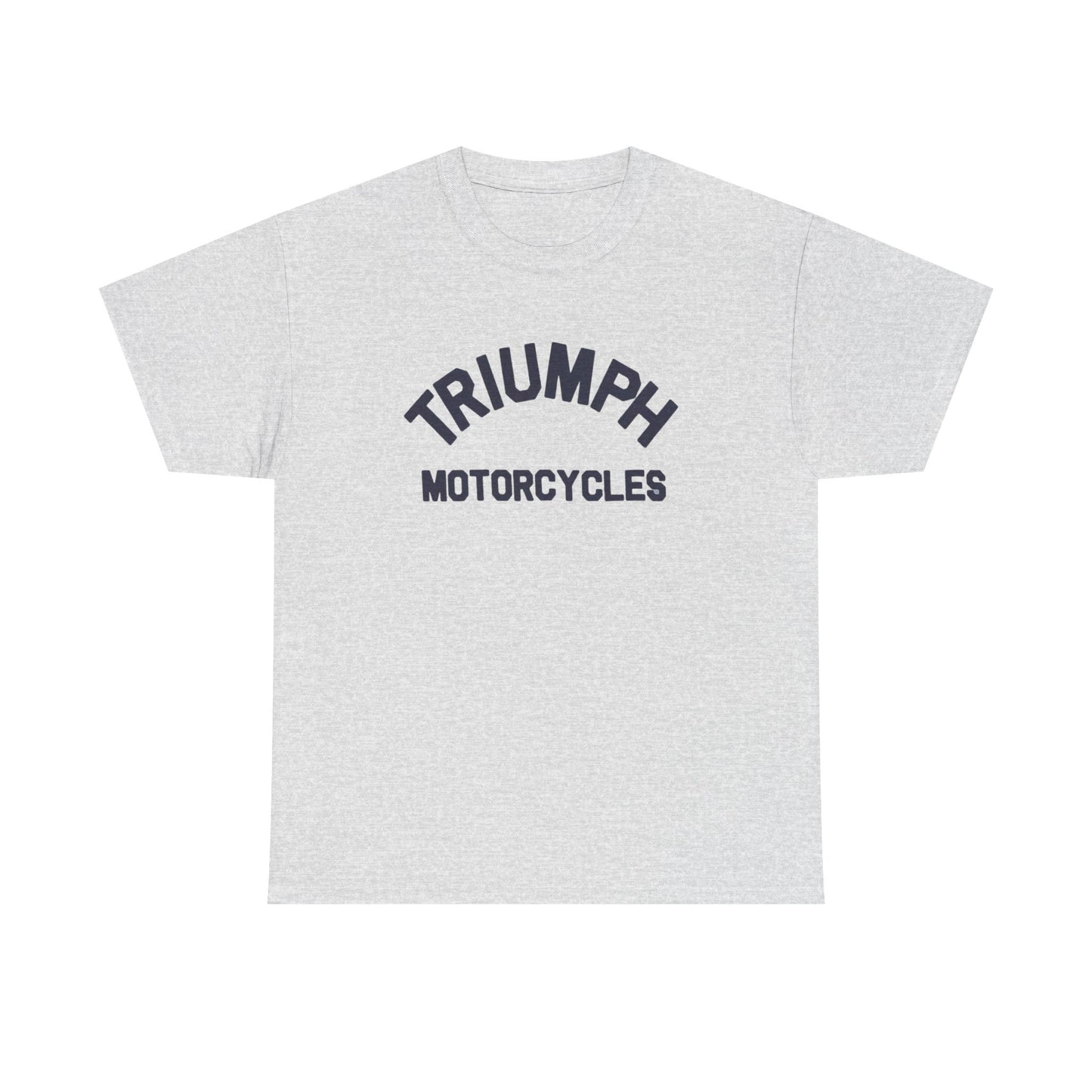 Triumph Motorcycles Tshirt Vintage Logo Classic Fit Unisex Heavy Cotton Tee