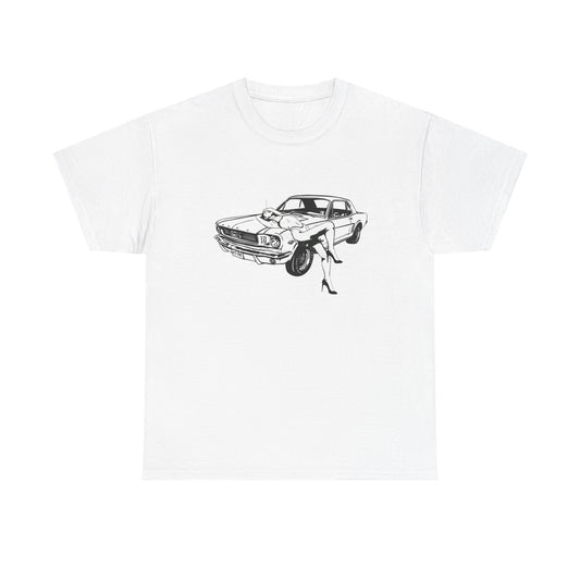 60's Mustang Model Graphic T Shirt ADULT NEW VINTAGE TEE