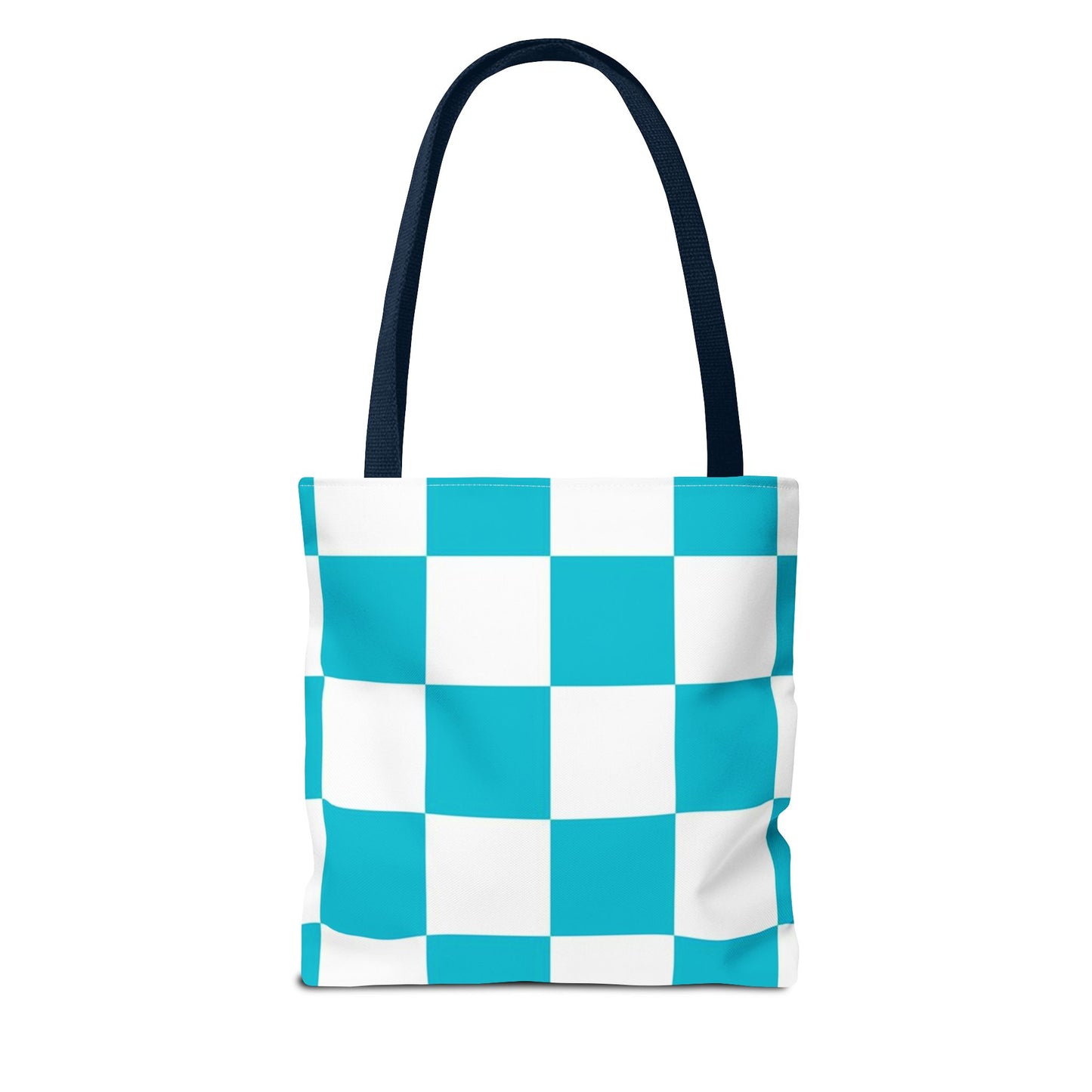 Turquoise Checkered BRAND NEW Purse - Pocketbook - Travel Tote BagTote Bag (AOP)