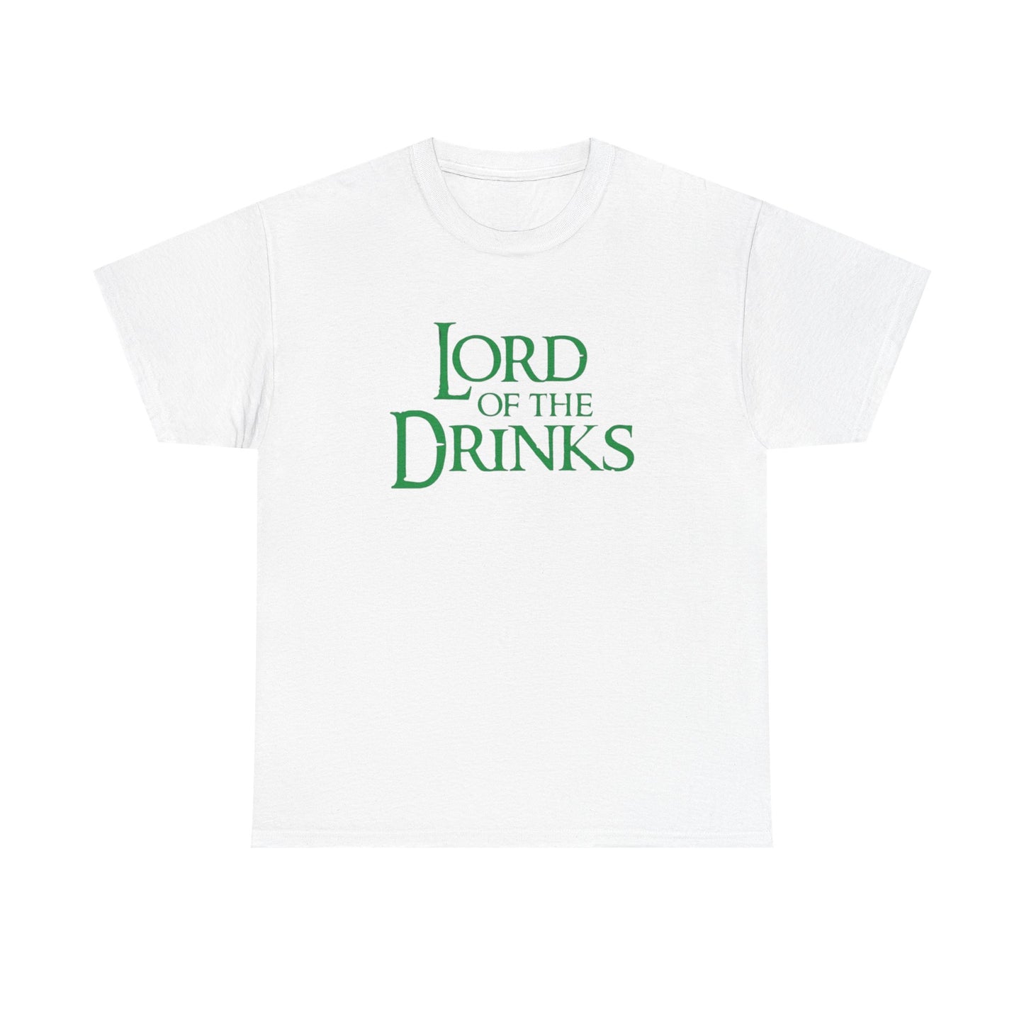 Lord Of The Drinks Funny Graphic T-Shirt Unisex Heavy Cotton Tee Gift NEW