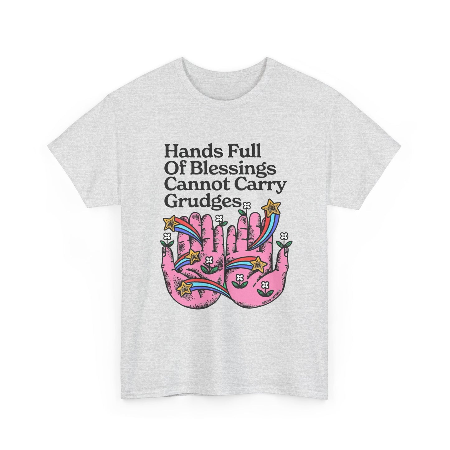 Hands Full Of Blessings Graphic T Shirt NEW ADULT Unisex Heavy Cotton Tee