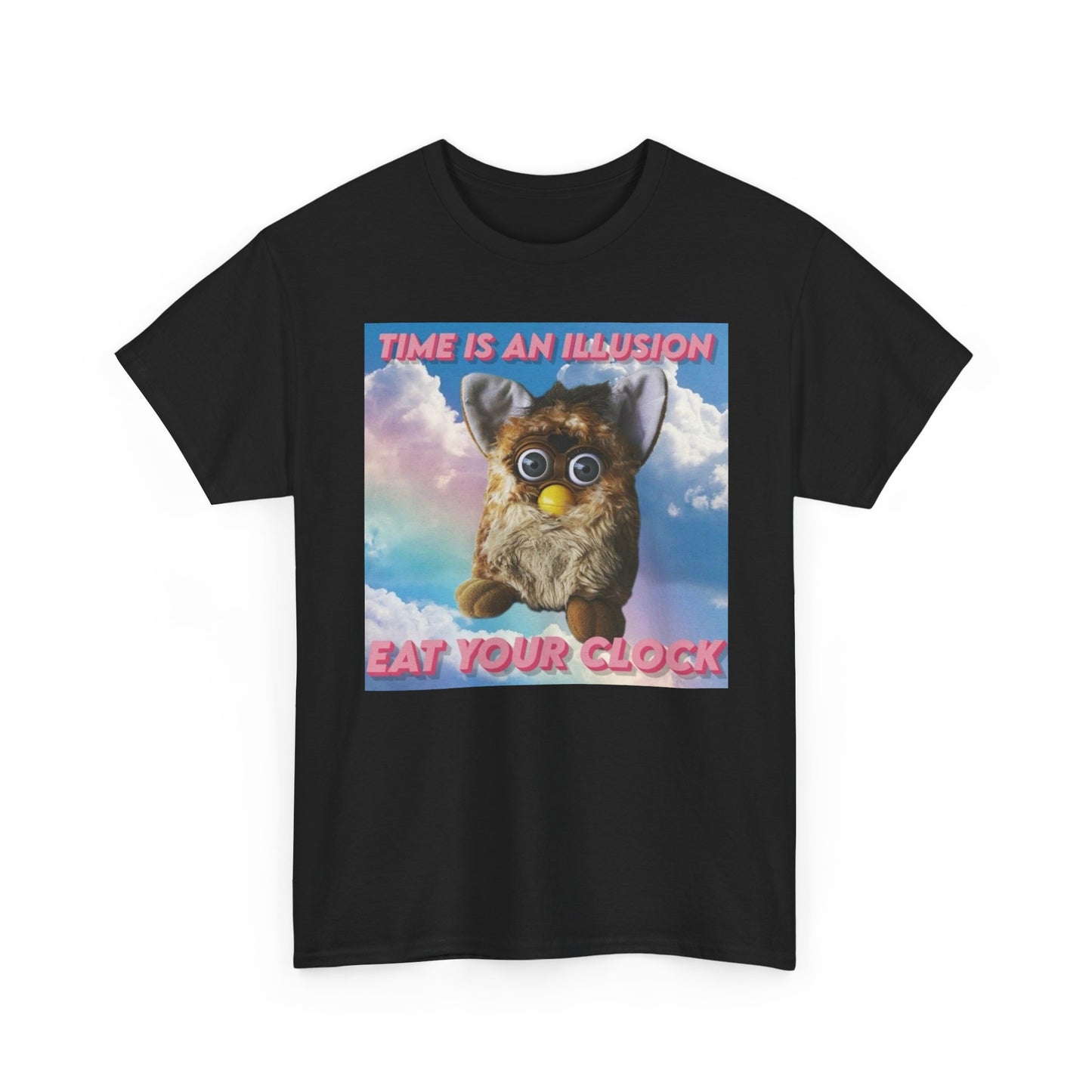 Time Is An Illusion Eat Your Clock Graphic T Shirt NEW ADULT Tee