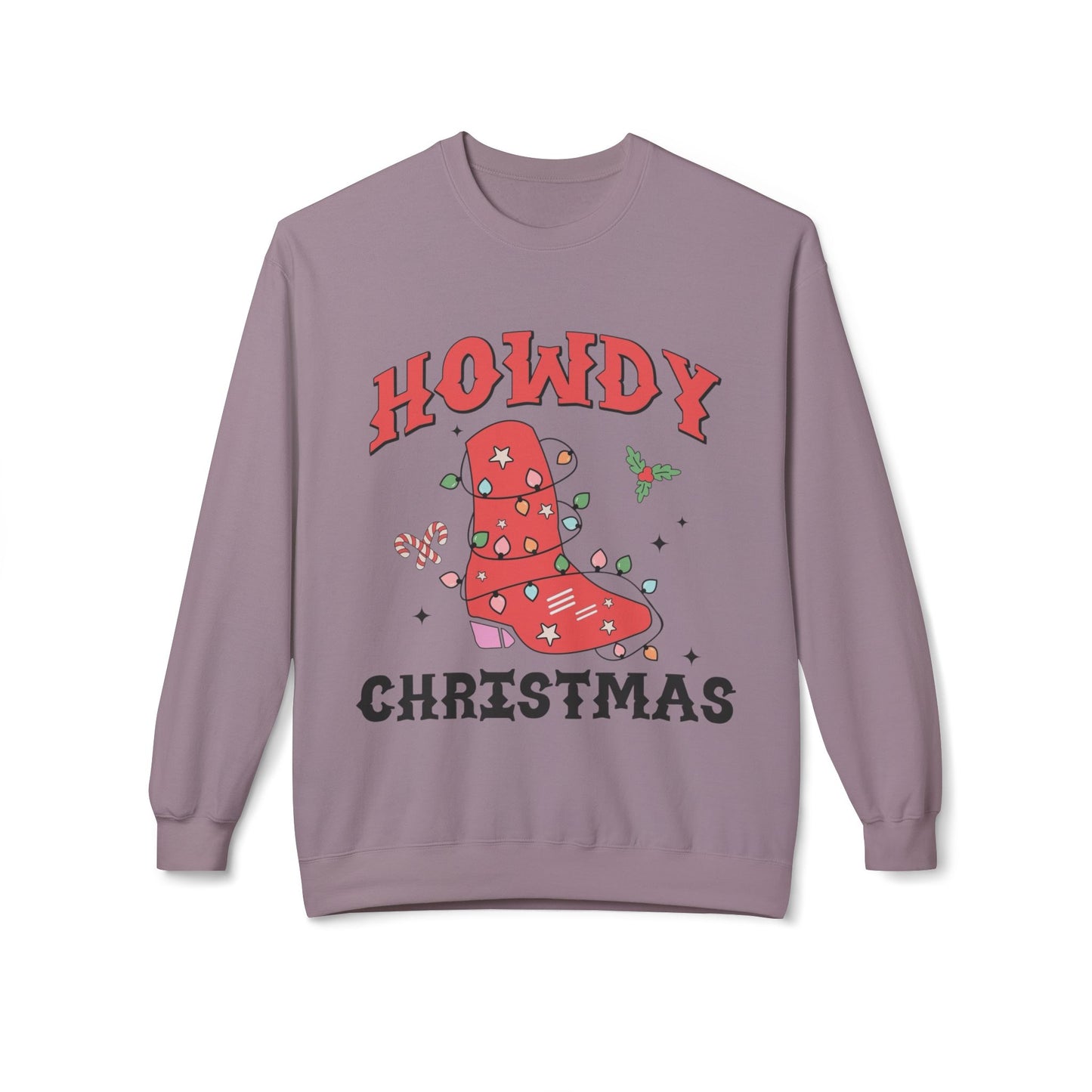 Howdy Christmas Sweater NEW Unisex Fleece Crewneck Sweatshirt