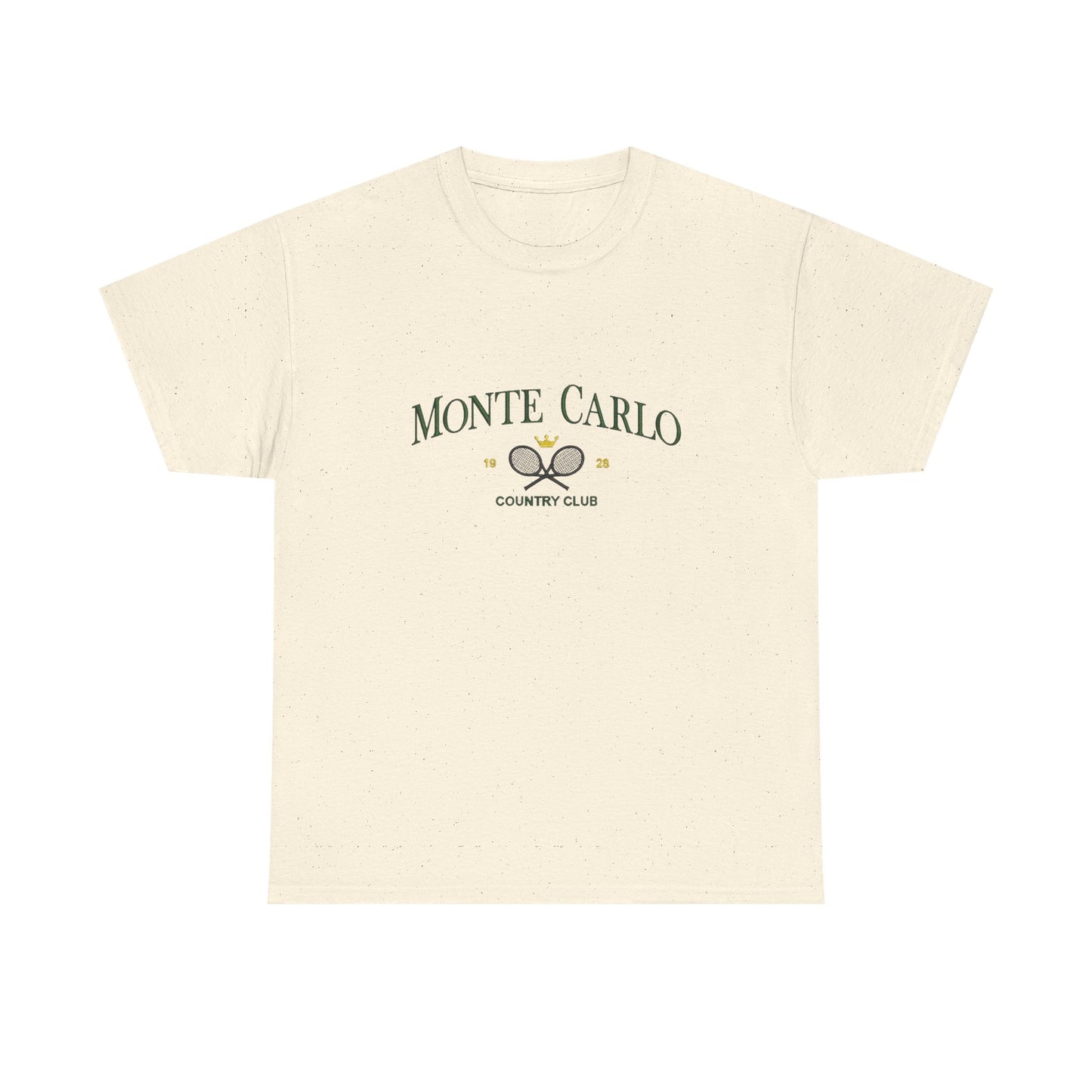 Monte Carlo Country Club Graphic T Shirt NEW Unisex Heavy Cotton Tee