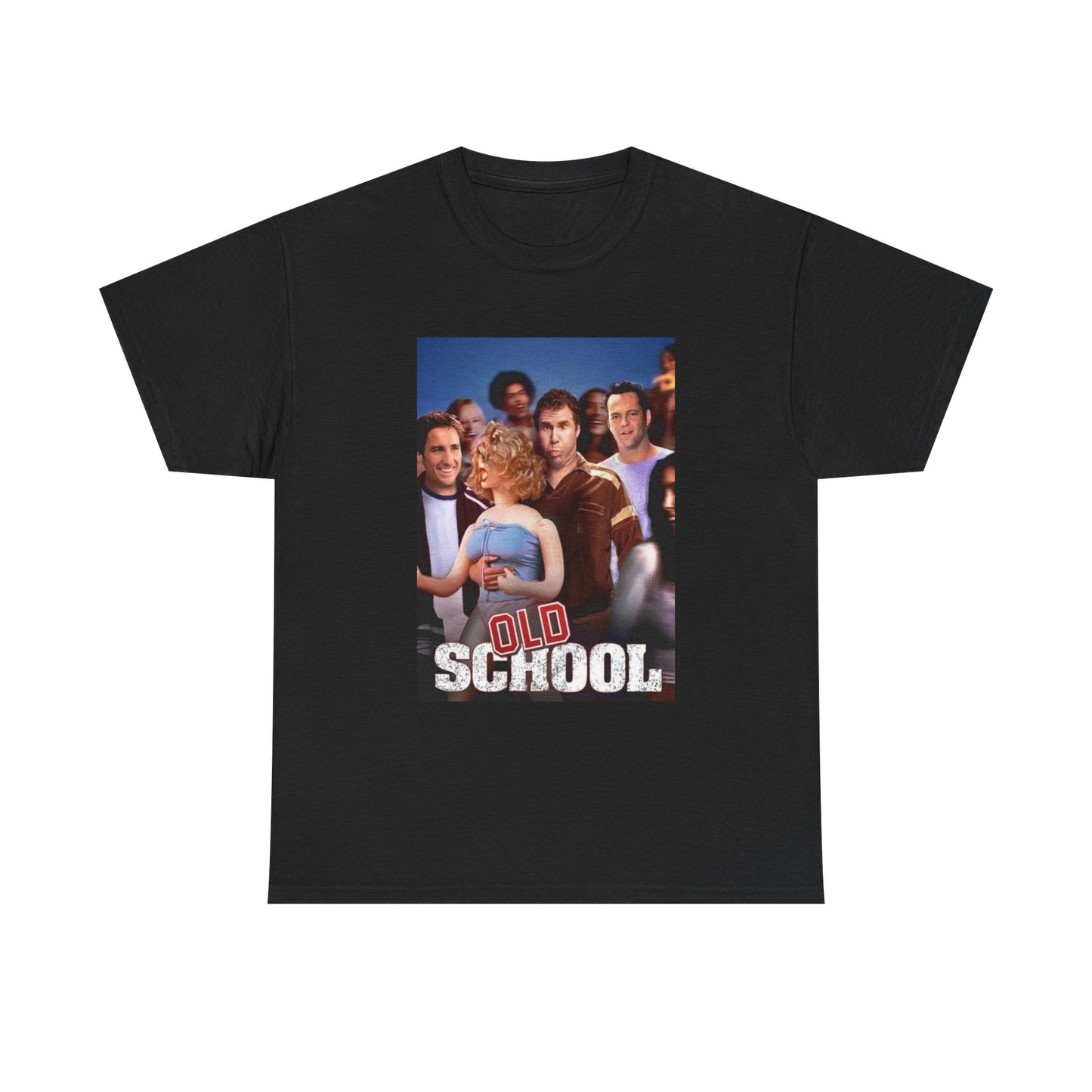 Old School Tshirt Retro Movie Poster Will Ferrell Unisex Heavy Cotton Tee