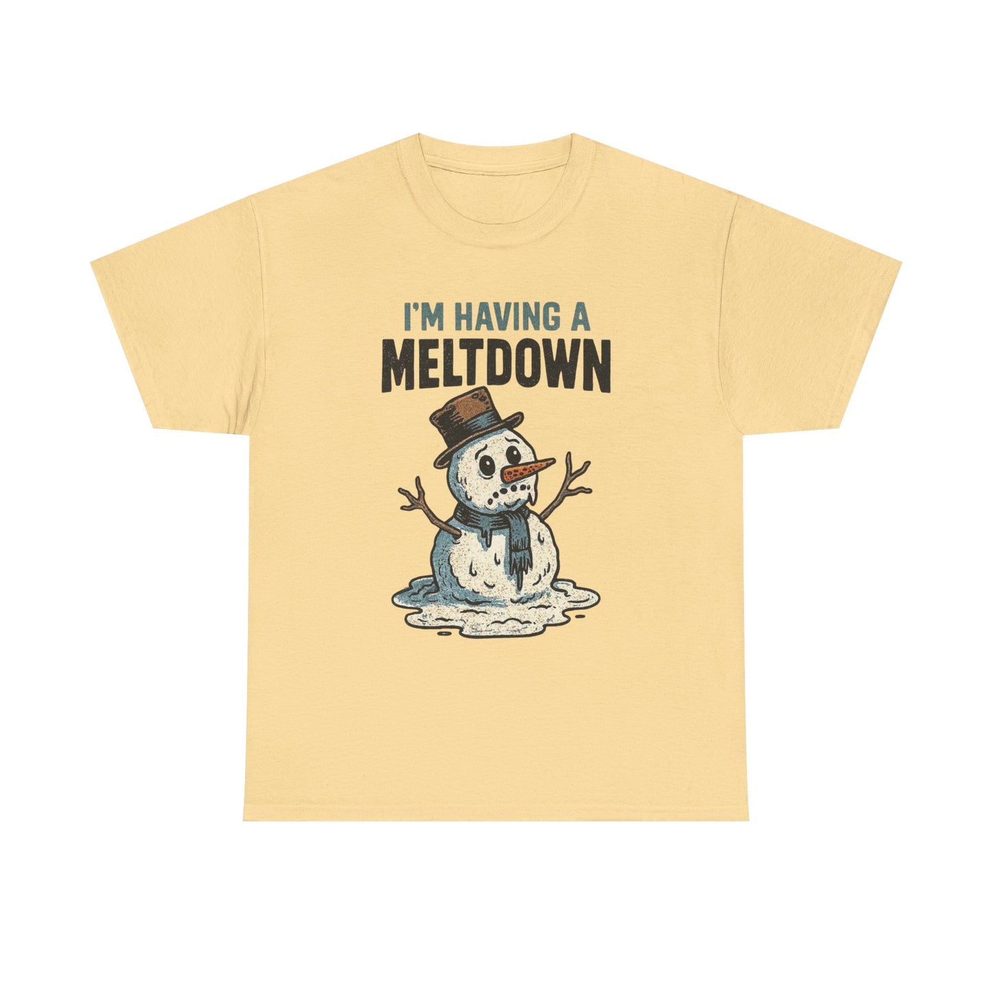I'm Having A Meltdown Frosty Snowman Christmas Graphic T Shirt ADULT NEW