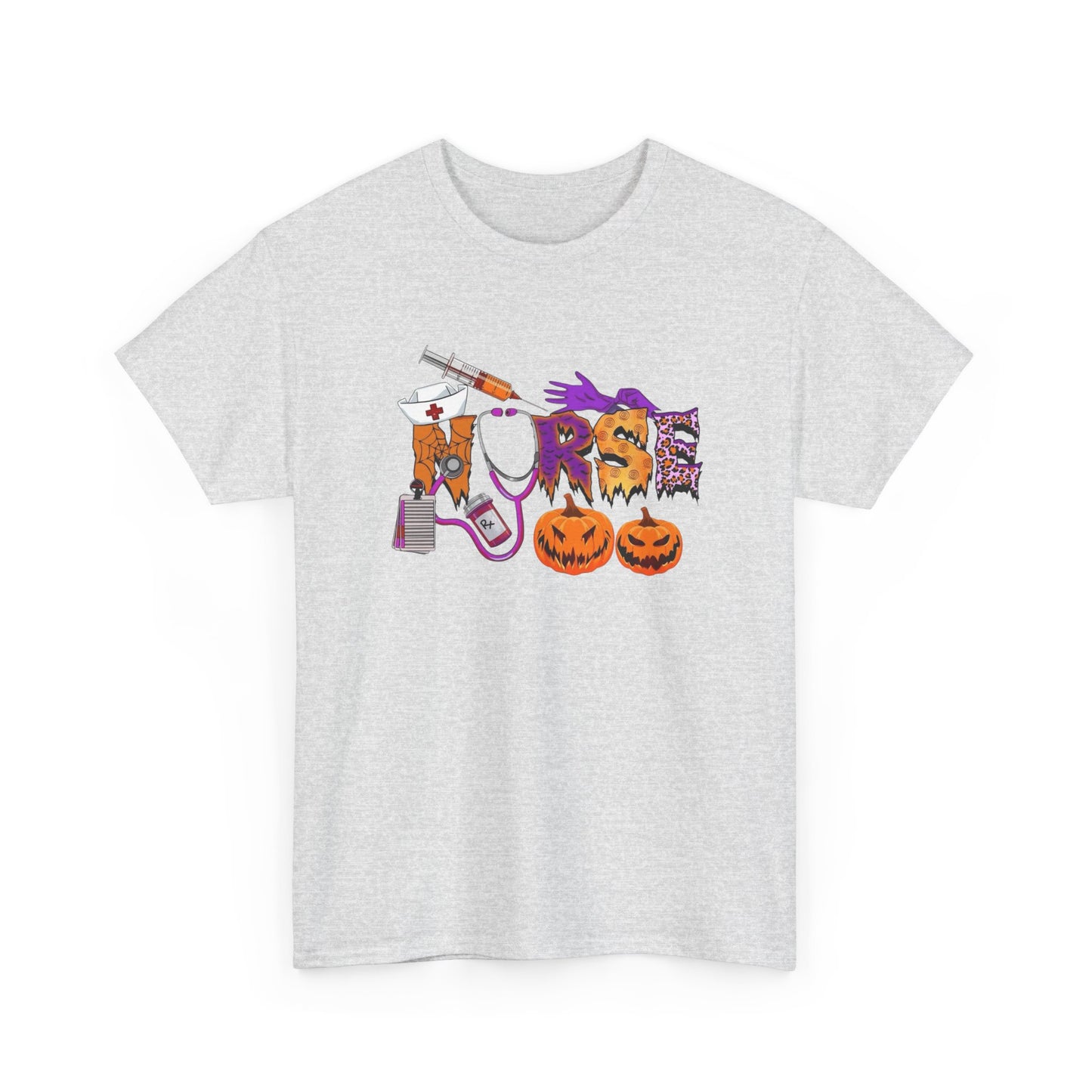 Halloween Nurse Graphic T Shirt NEW Unisex Heavy Cotton Tee