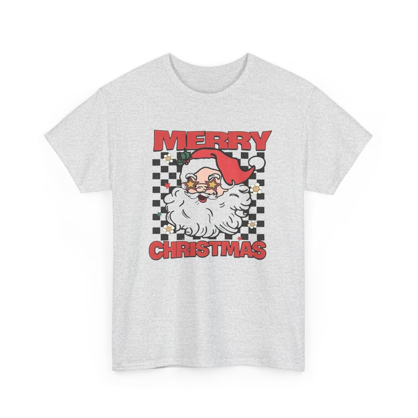 Merry Christmas Santa Graphic T Shirt Unisex Heavy Cotton Tee