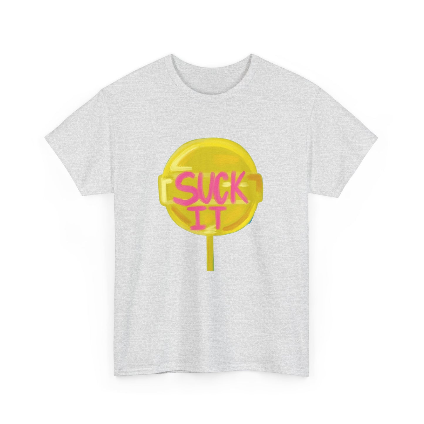 Suck It Funny Graphic T Shirt Unisex Heavy Cotton Tee Gift