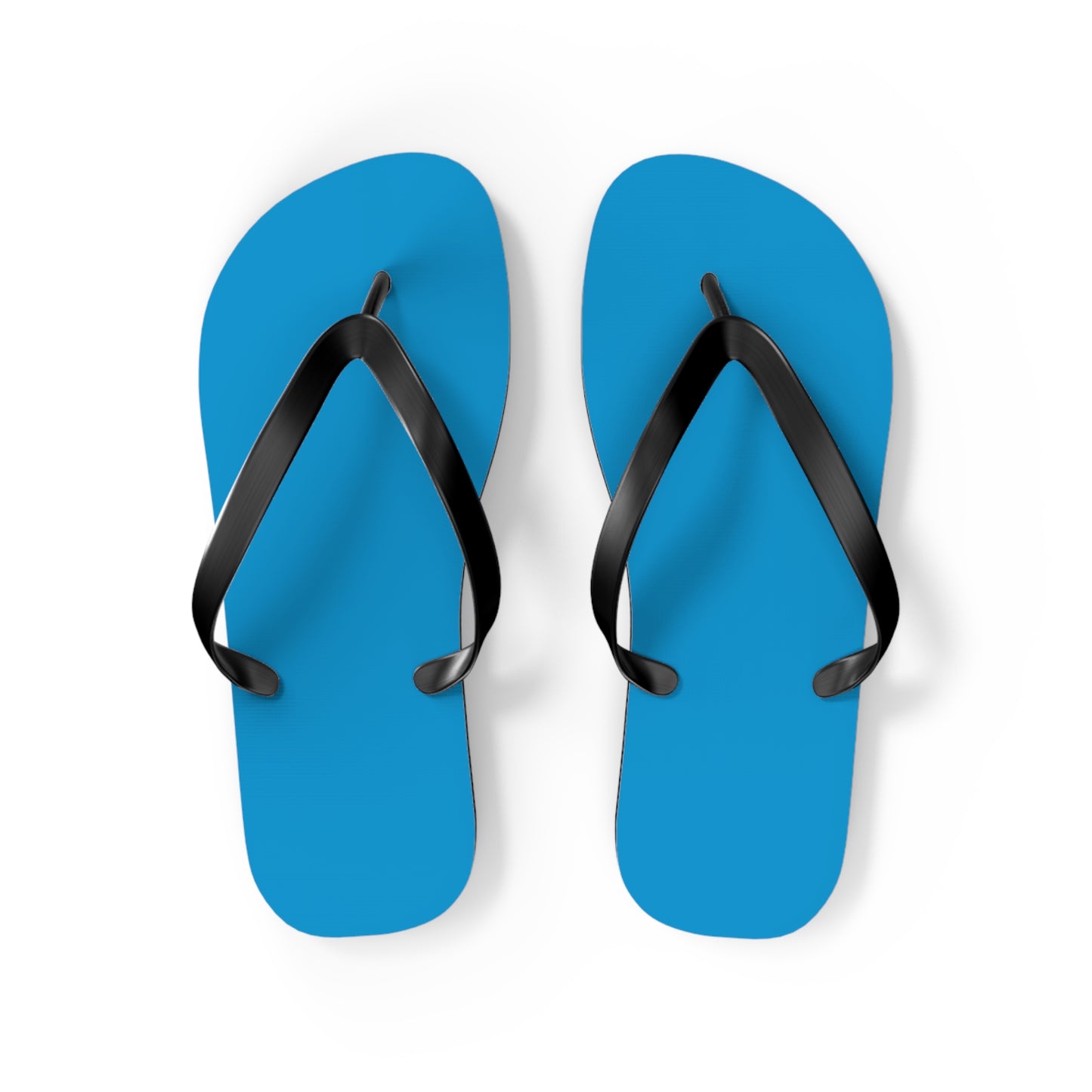 Neon Blue Flip Flops, Sandals Slides, Summer Footwear, Brand New