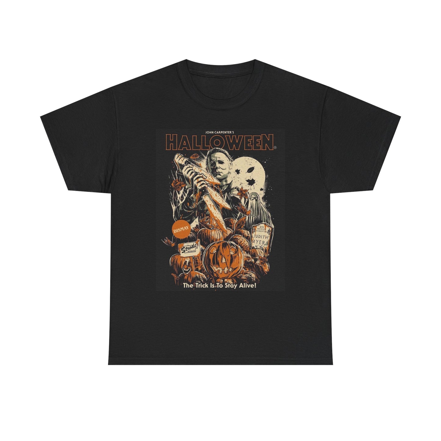 Halloween Graphic T Shirt Vintage Mike Myers Horror Terrifier Heavy Cotton Tee