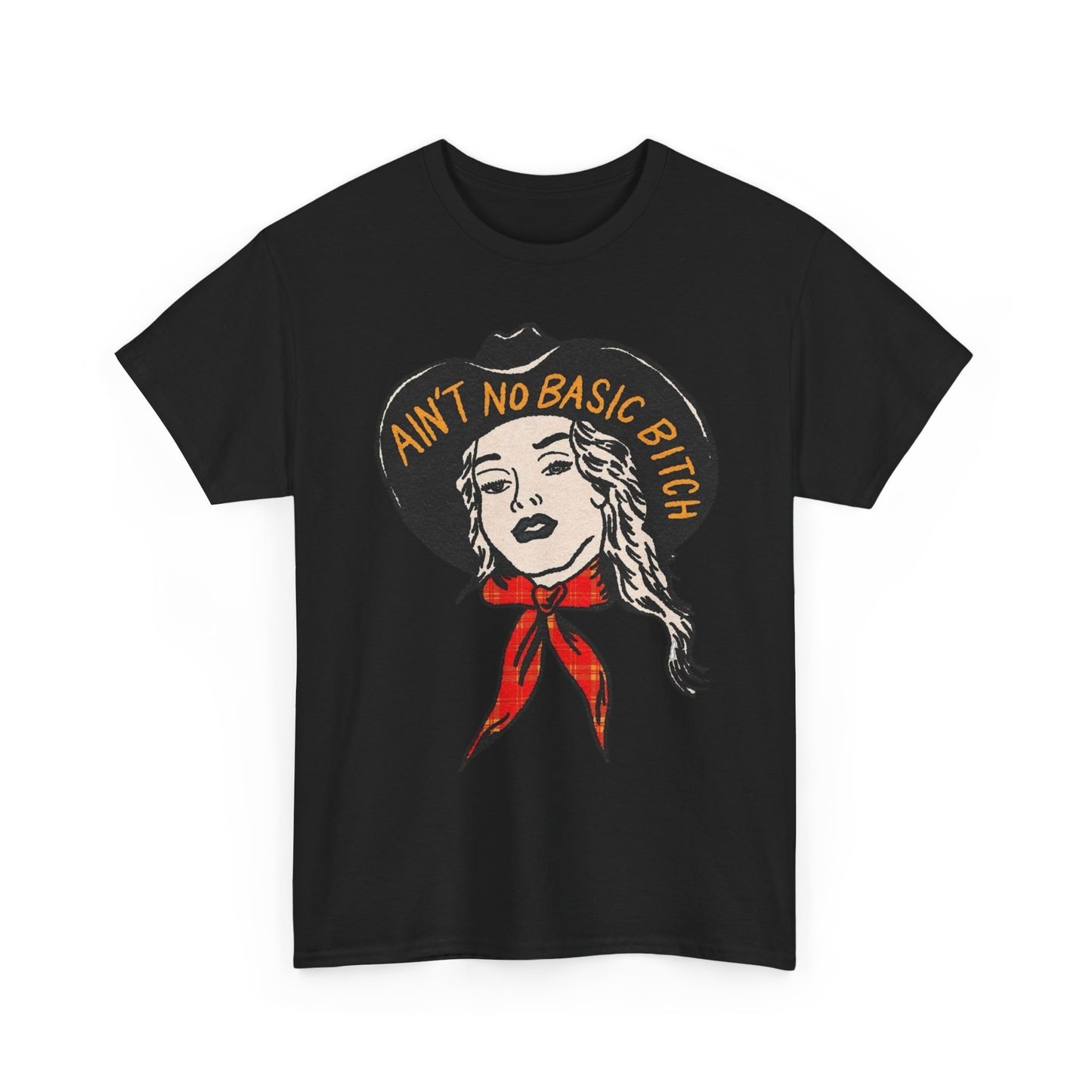 Ain't No Basic Bitch Cowgirl Vintage Graphic T-Shirt, Unisex Cotton Shirt
