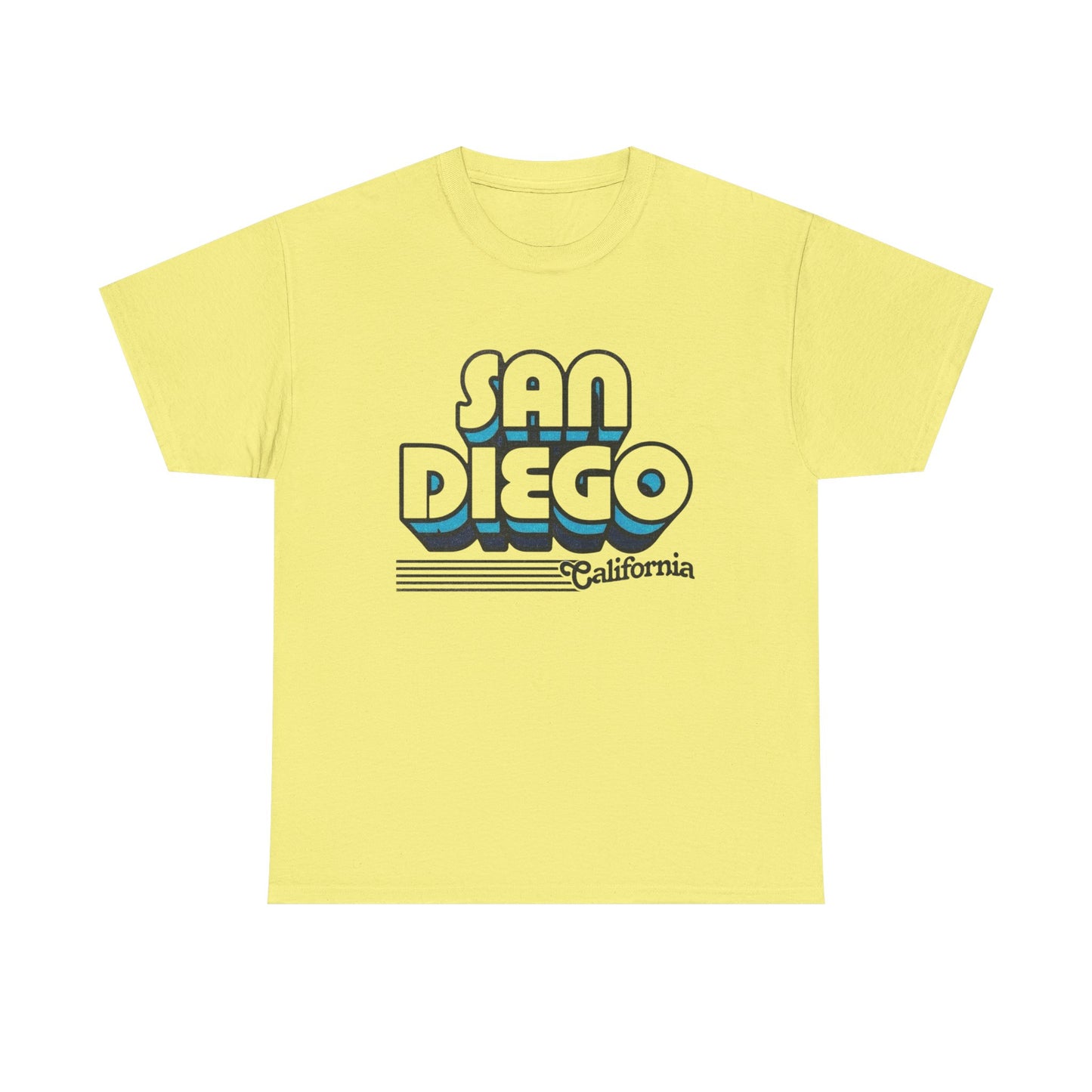 San Diego California Retro Graphic T Shirt NEW Unisex Heavy Cotton Tee