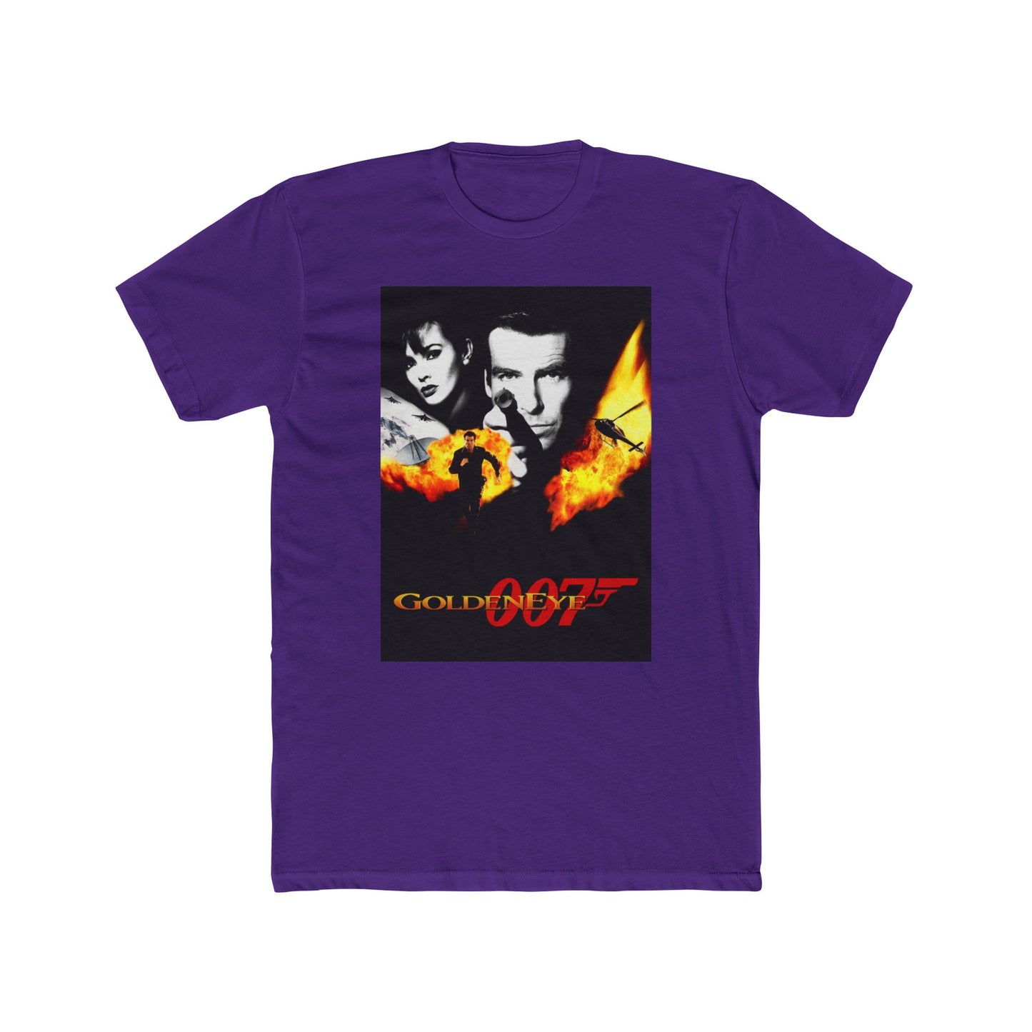 Golden eye bond 90s gamer retro gaming sailor jerrry vintage Men's Cotton Crew