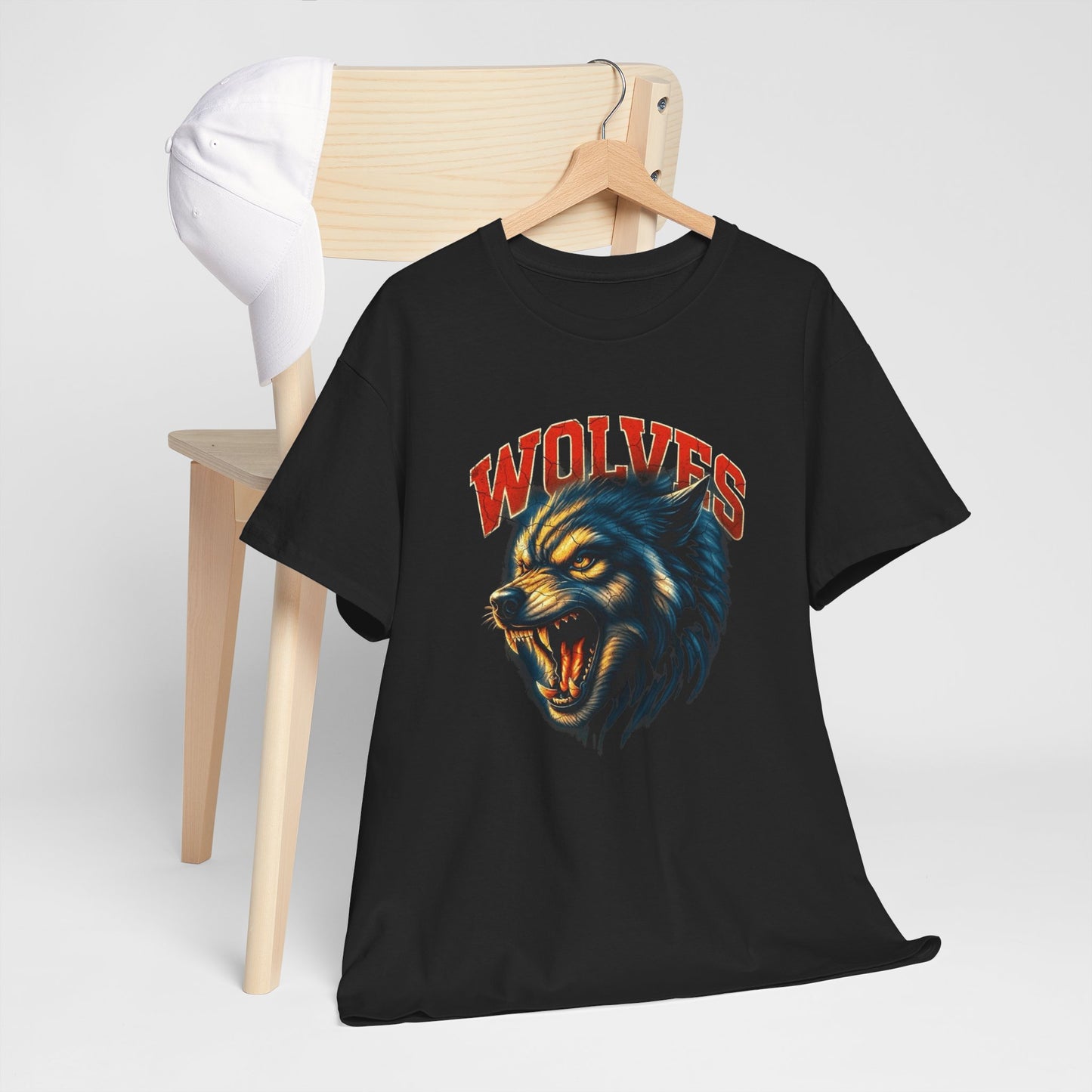 Classic Wolves Graphic T Shirt Unisex Heavy Cotton Tee