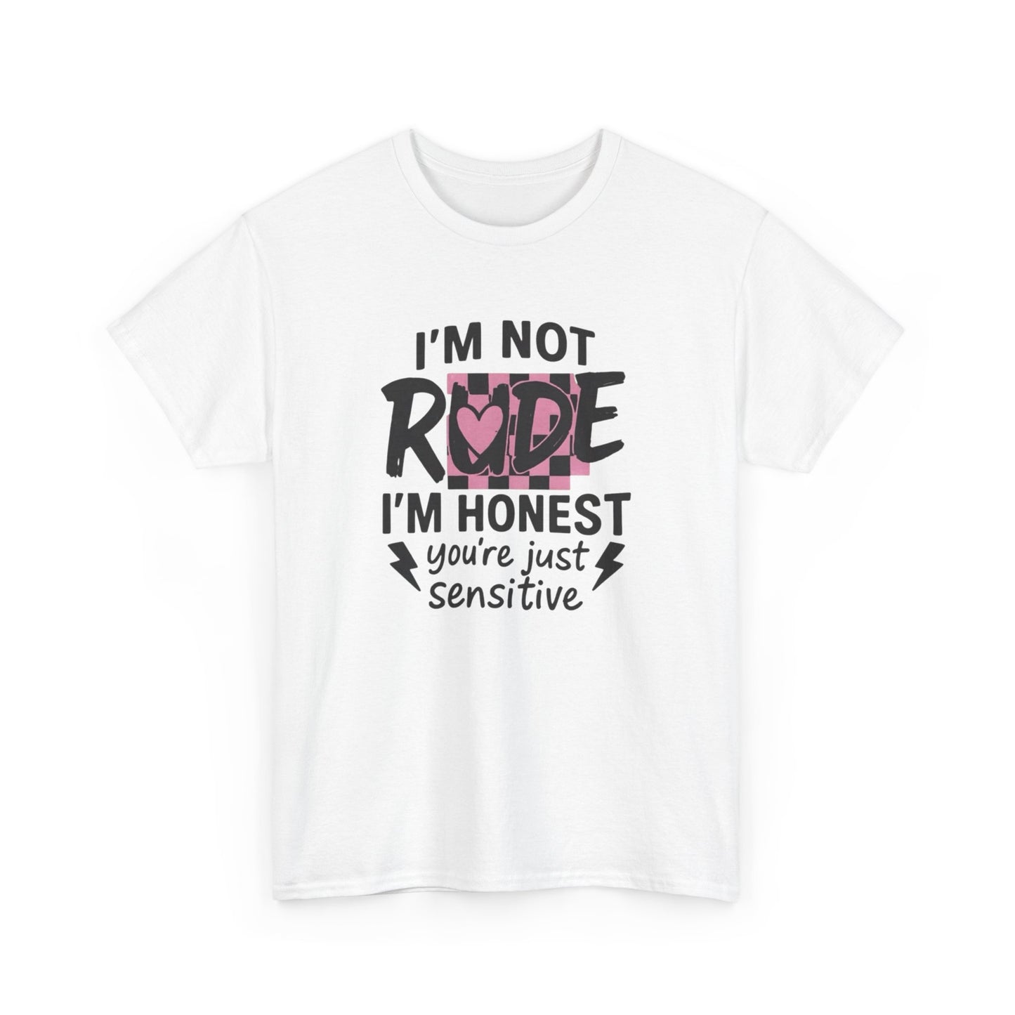 Not Rude Graphic T Shirt NEW ADULT Unisex Heavy Cotton Tee