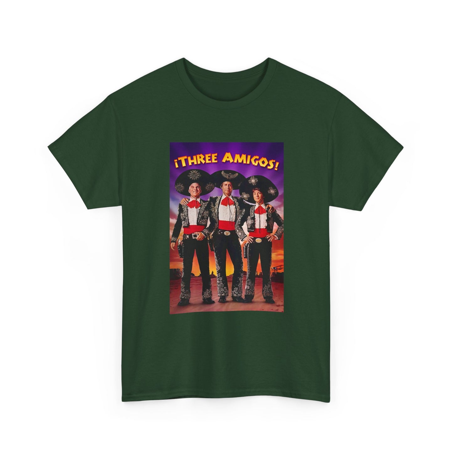 Three Amigos Tshirt Steve Martin Graphic Vintage Comedy Unisex Heavy Cotton Tee