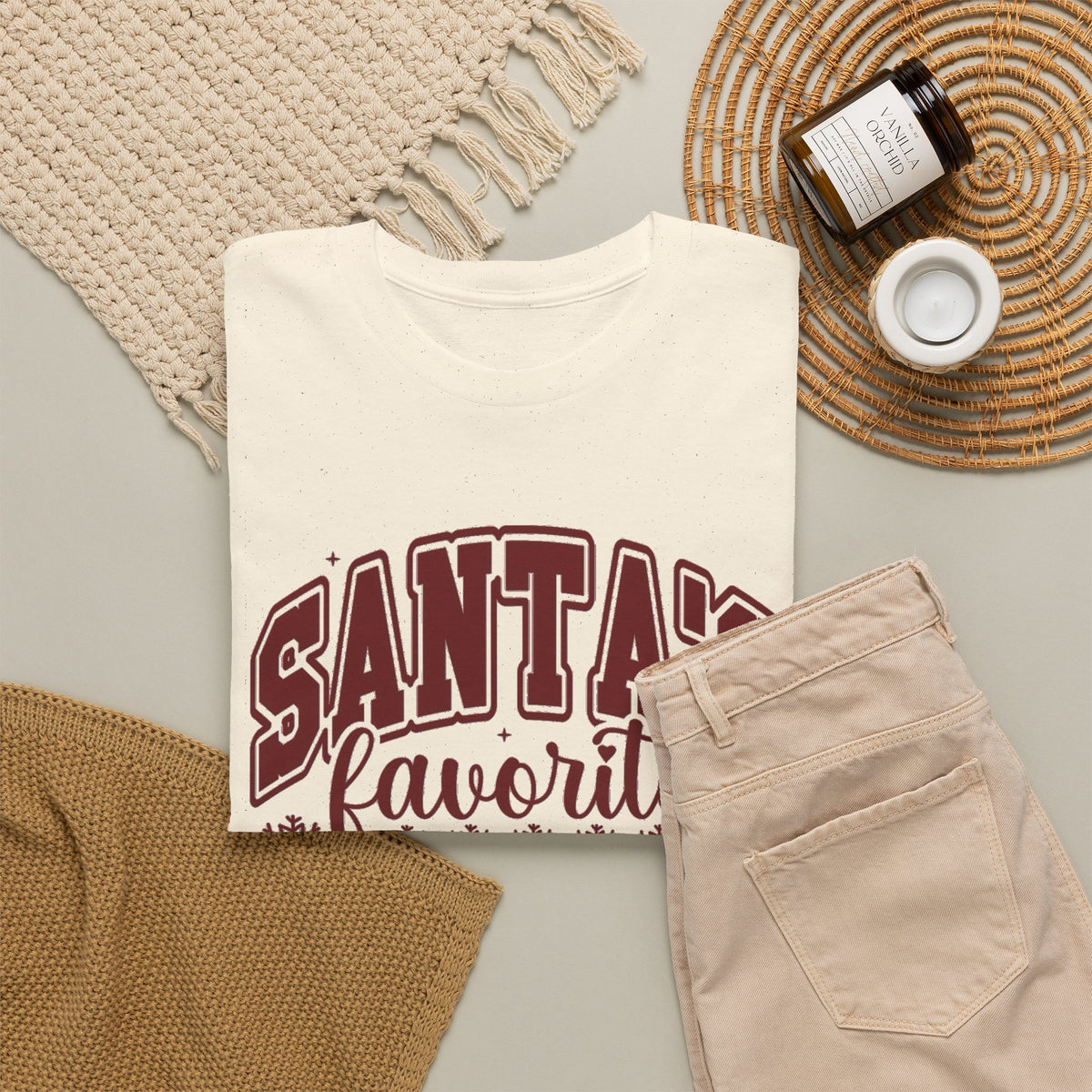Santa's Favorite Nurse T-Shirt | Christmas Nurse Shirt