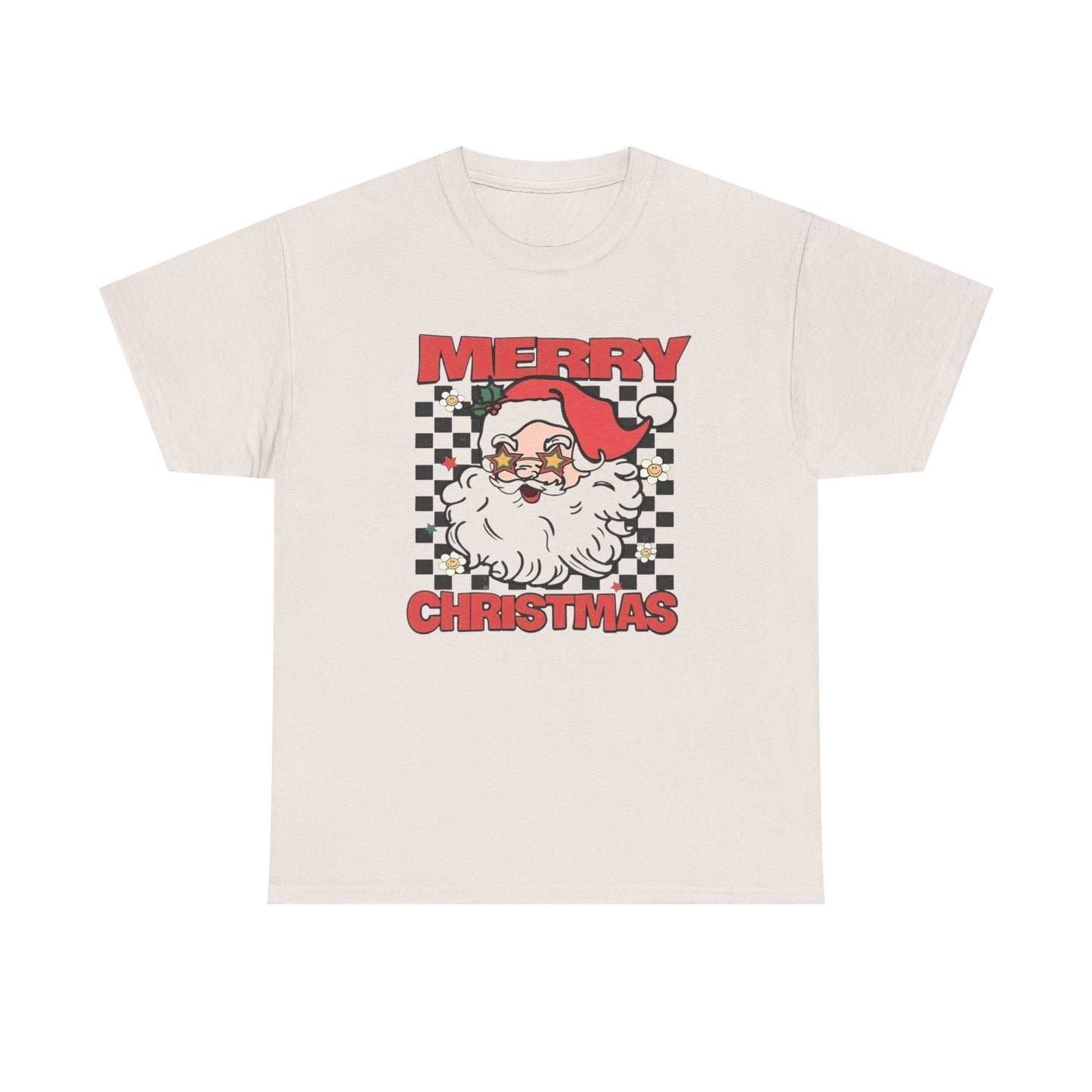 Merry Christmas Santa Graphic T Shirt Unisex Heavy Cotton Tee