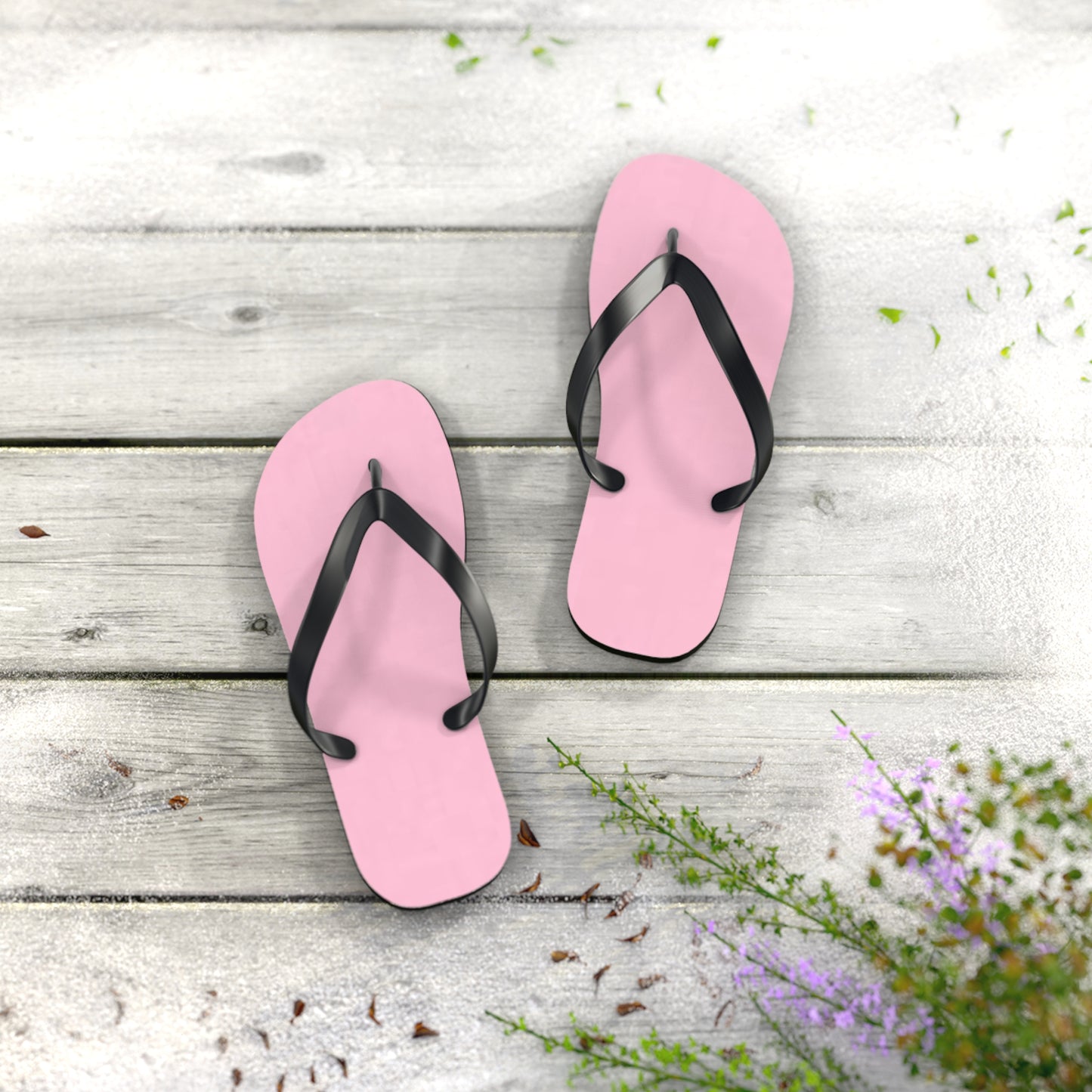 Light Pink Flip Flops, Sandals Slides, Summer Footwear, Brand New