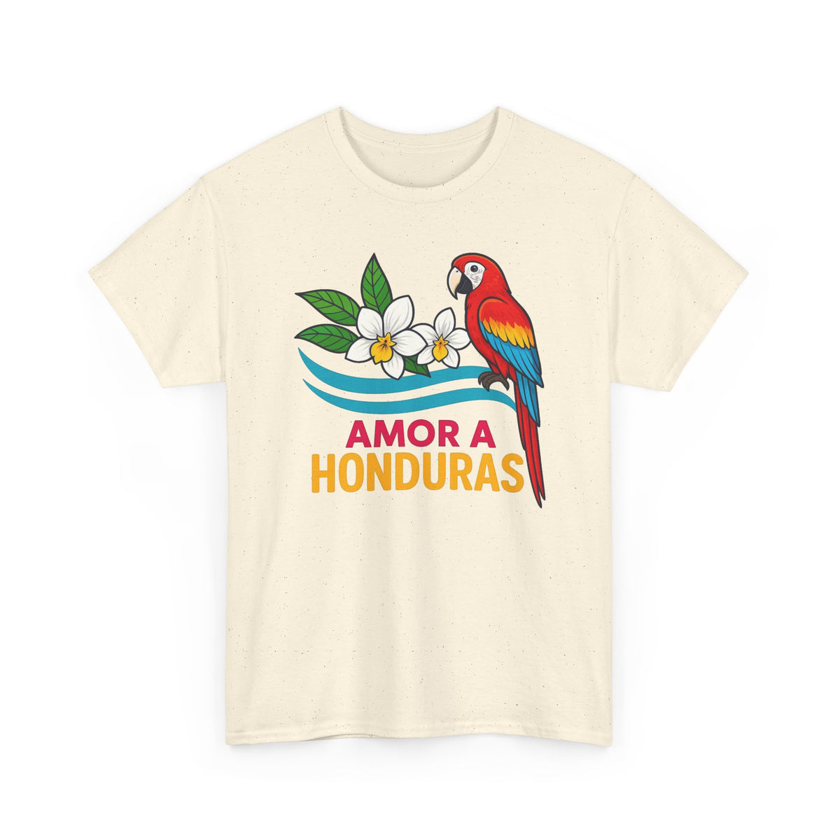 Amor A Honduras Graphic T Shirt Men's Retro Heavy Cotton Tee