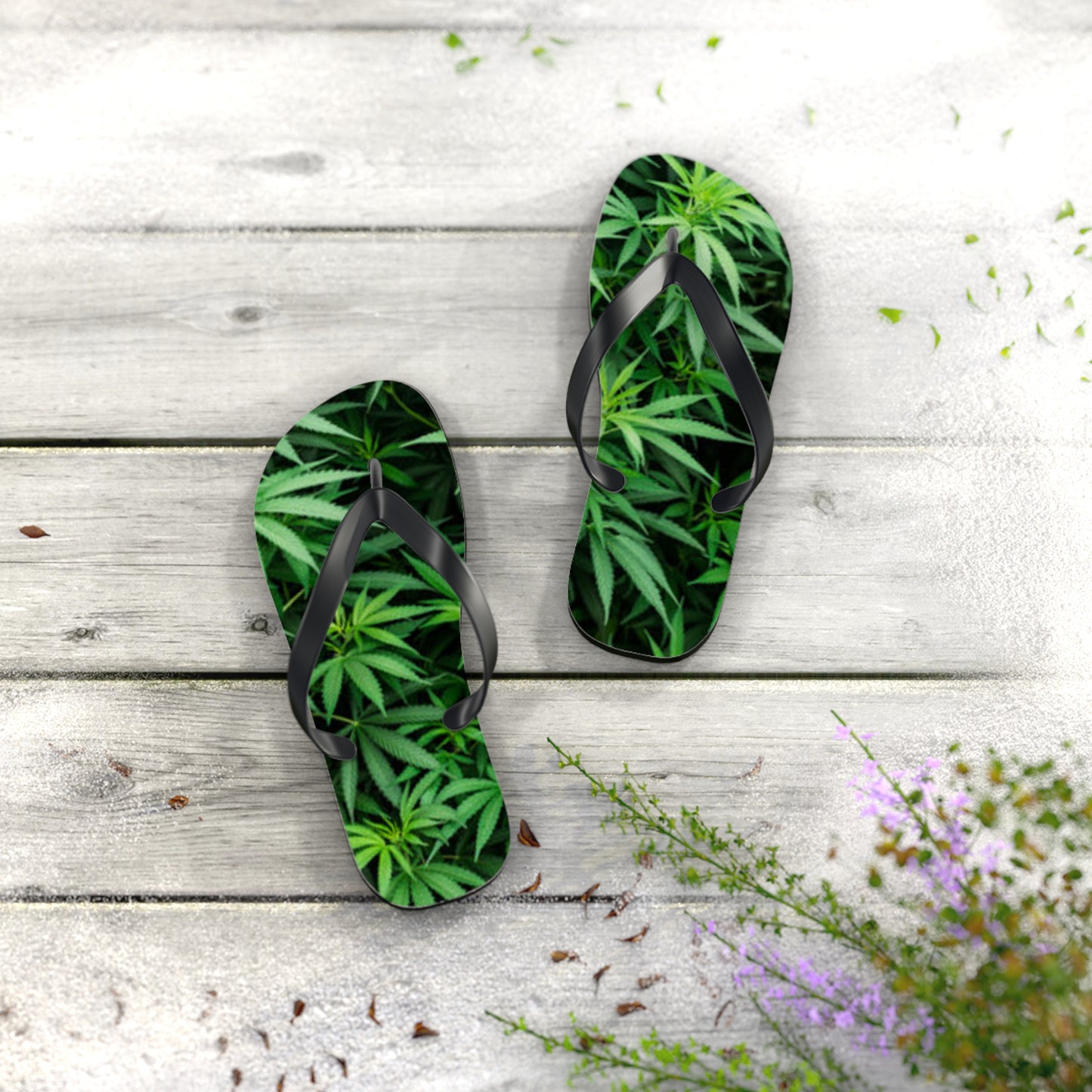 WAVES And SUN Co Sandals Pot grass - Flip Flops -Slides Summer Beach BRAND NEW
