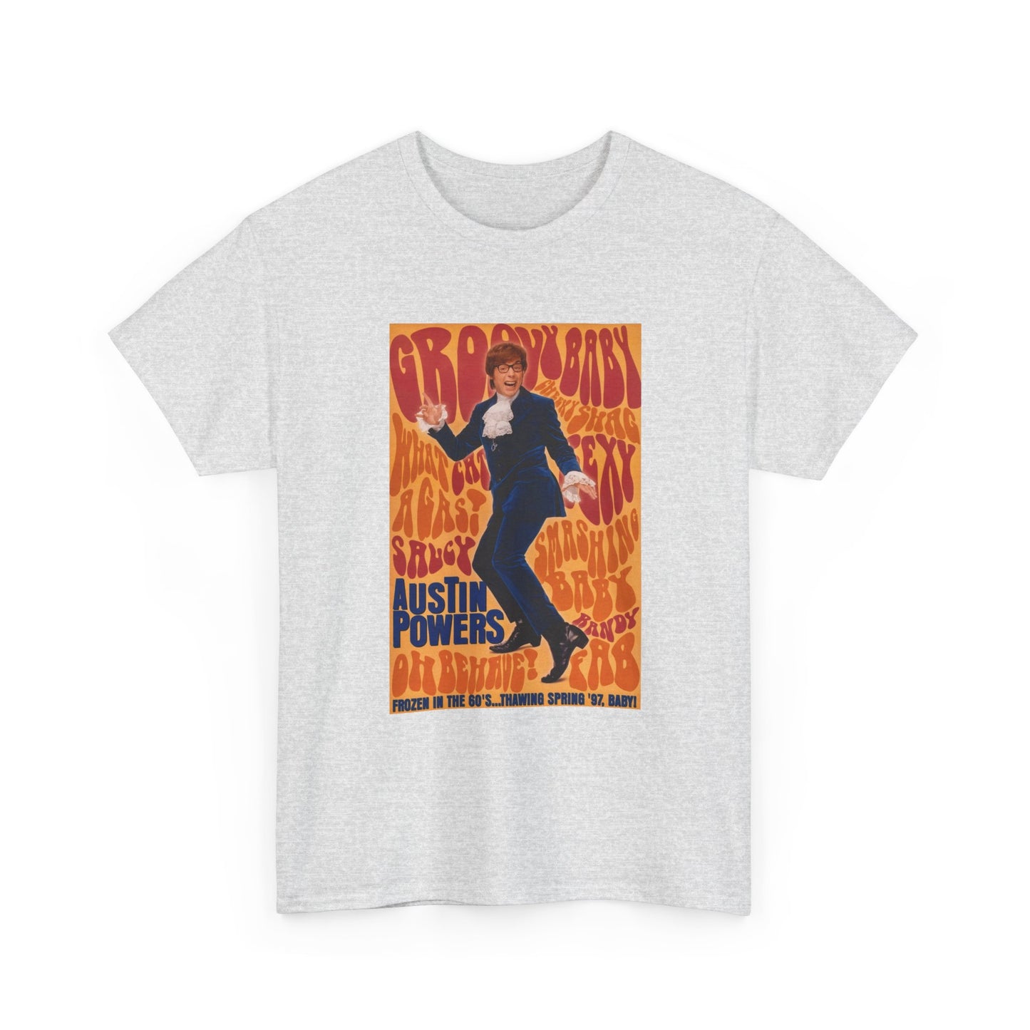 Austin Powers Shirt The Spy Who shagged Me Comedy Unisex Heavy Cotton Tee