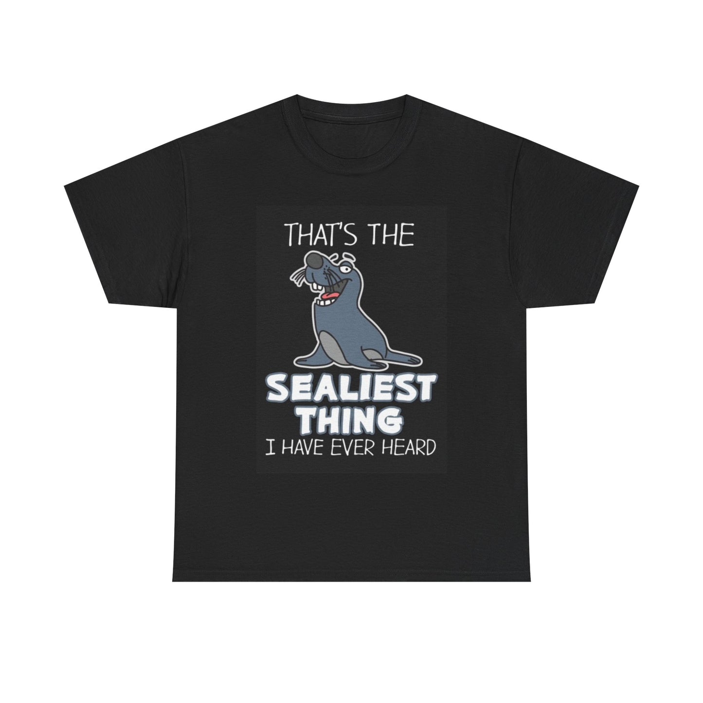 Seal Jokes Shirt Graphic Dad Comedy Funny Unisex Heavy Cotton Tee