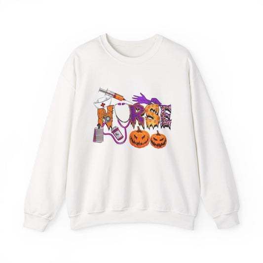 Halloween Nurse Graphic Sweater NEW Unisex Heavy Blend™ Crewneck Sweatshirt