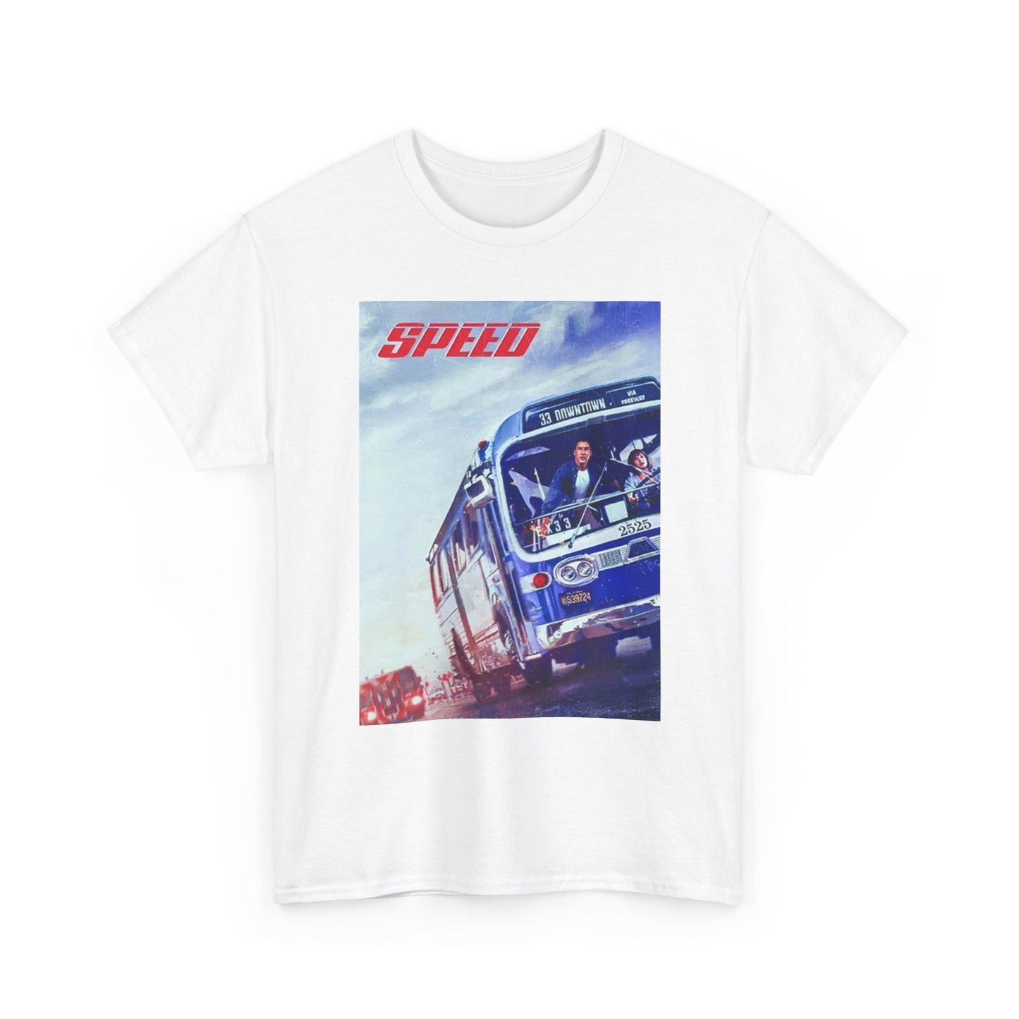 Speed Graphic T Shirt Vintage Poster Movie Retro Unisex Heavy Cotton Tee