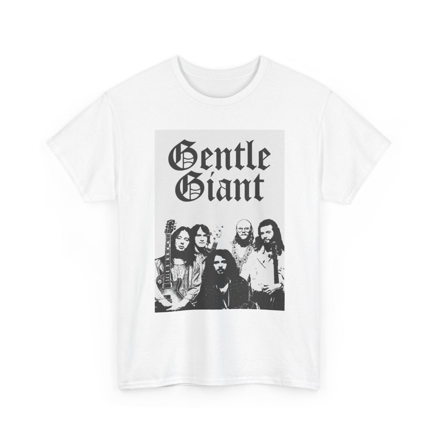 Gentle Giant Graphic T Shirt Vintage Rock Band Unisex Heavy Cotton Tee