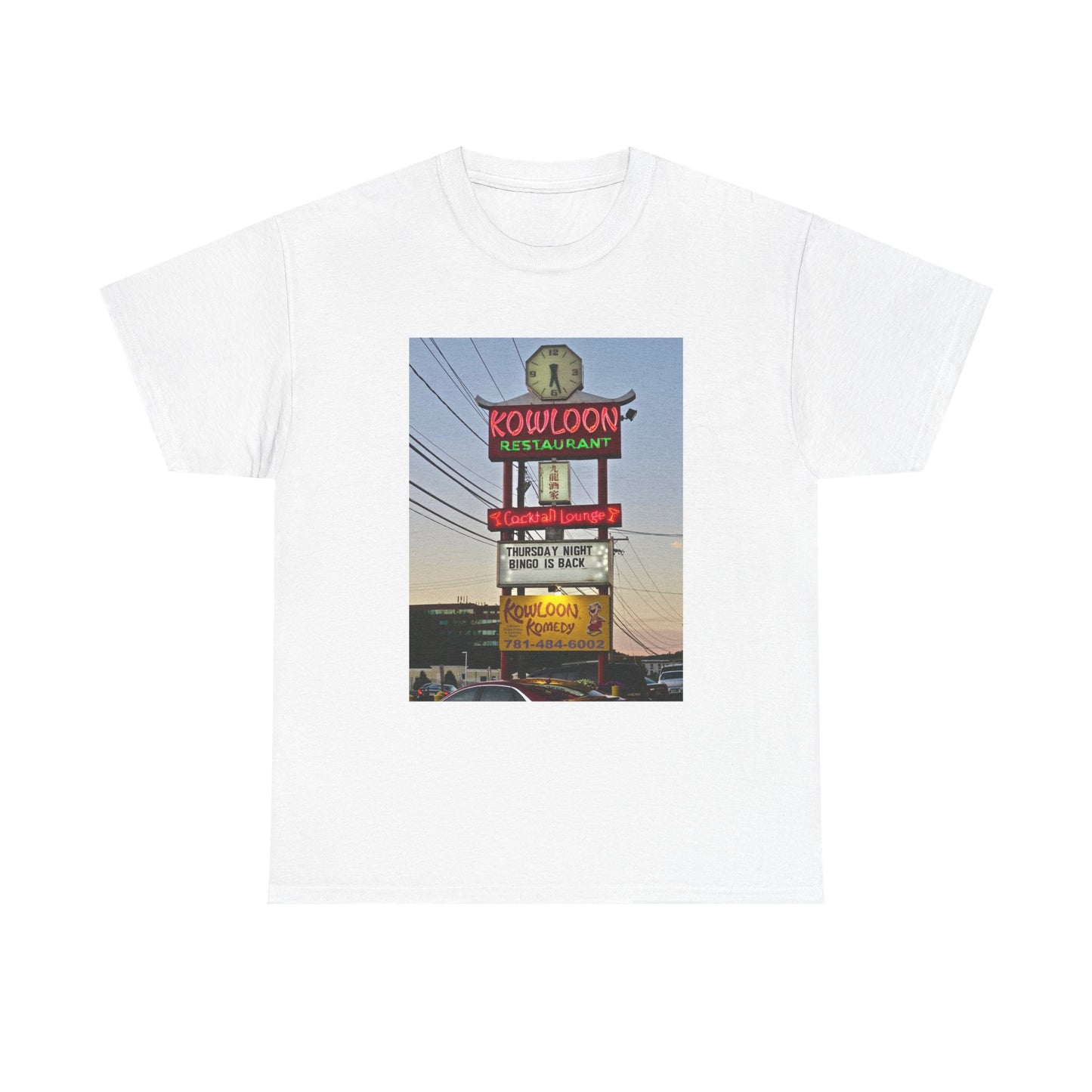 Kowloon Boston Chinese Food Restaurant Shirt Vintage Saugus Unisex Heavy Cotton
