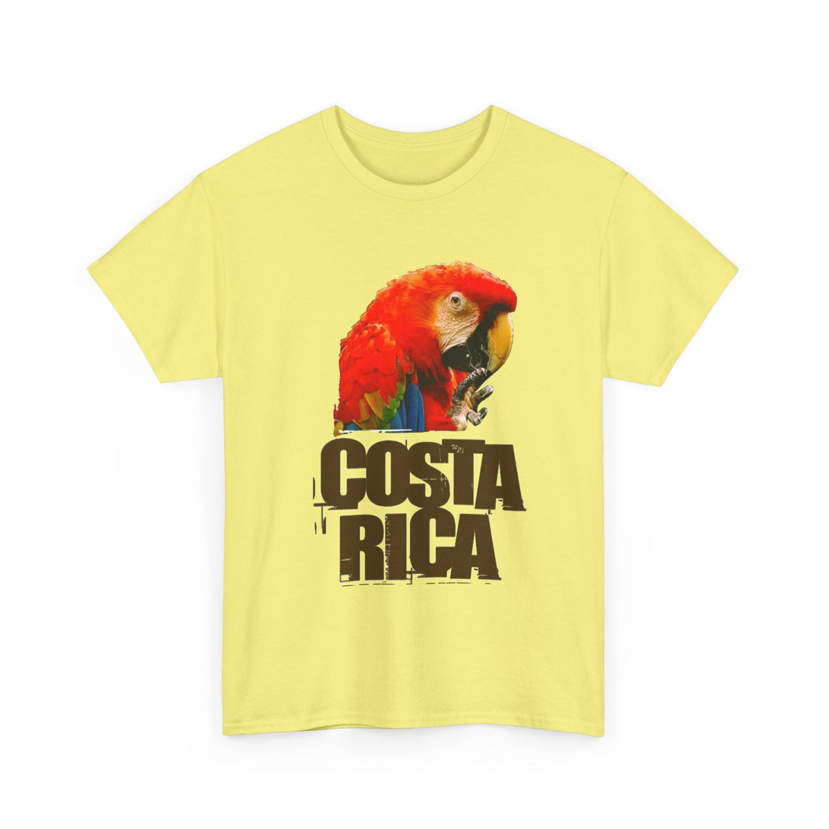 Costa Rica Birds Graphic T Shirt Men's Retro  Heavy Cotton Tee