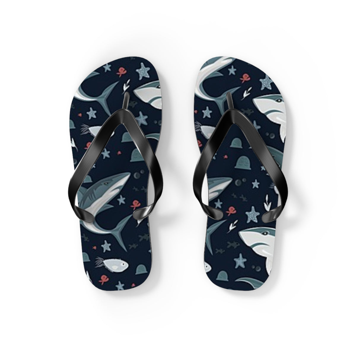 Shark Summer Sandals, Beach Shoes, Vacation Flip Flops, Pool Slides, Comfortable