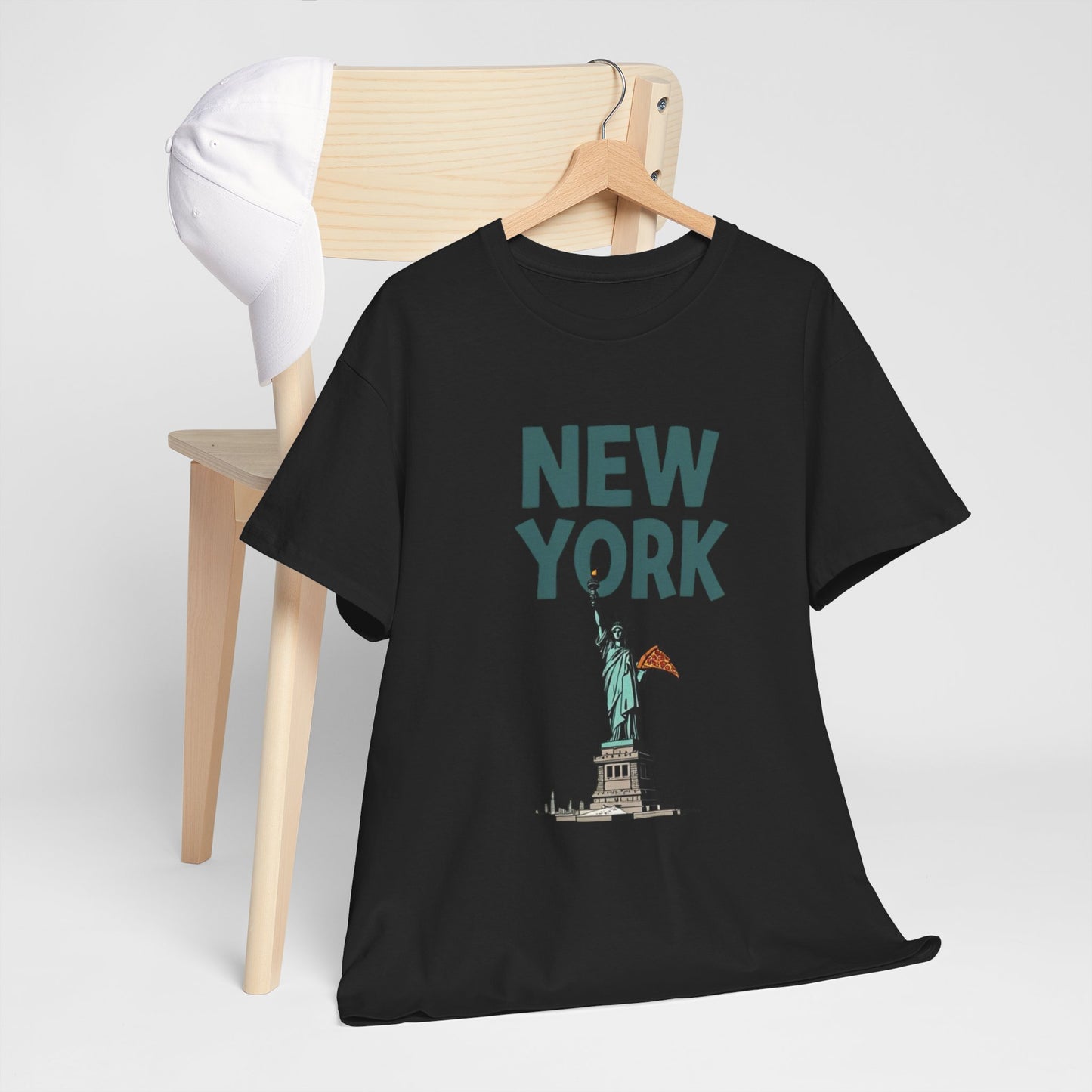 New York Pizza Graphic T Shirt NEW ADULT Unisex Heavy Cotton Tee