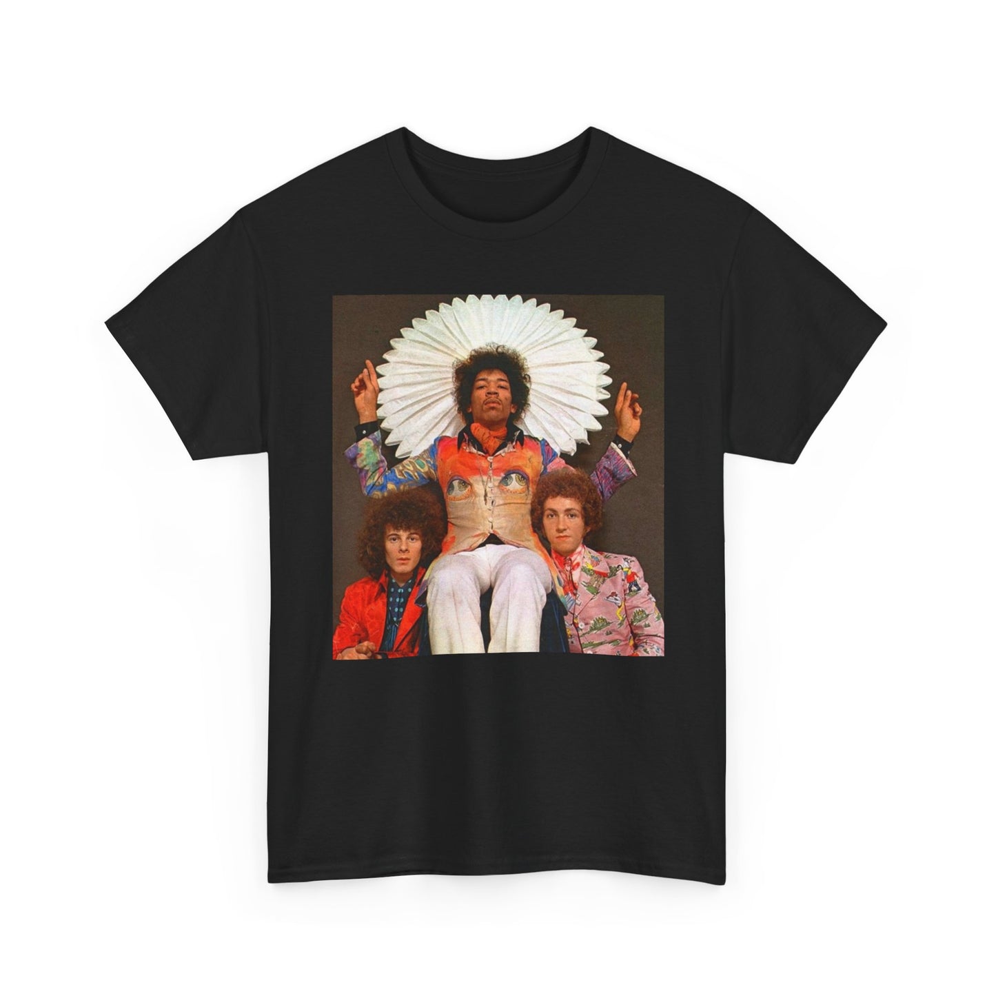 Jimi Hendrix Album Art T Shirt Vintage Graphic Retro Unisex Heavy Cotton Tee