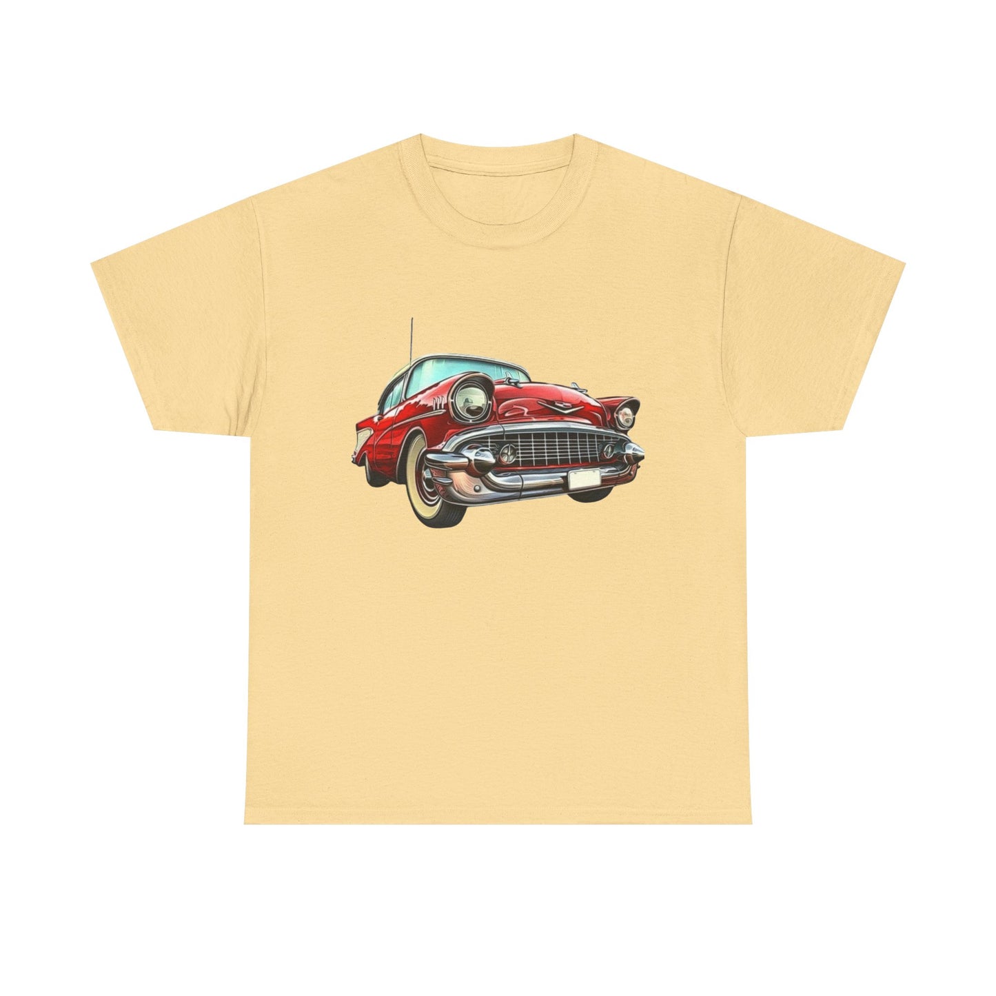 57 Chevy Retro Classic Car Graphic T Shirt NEW Unisex Heavy Cotton Tee