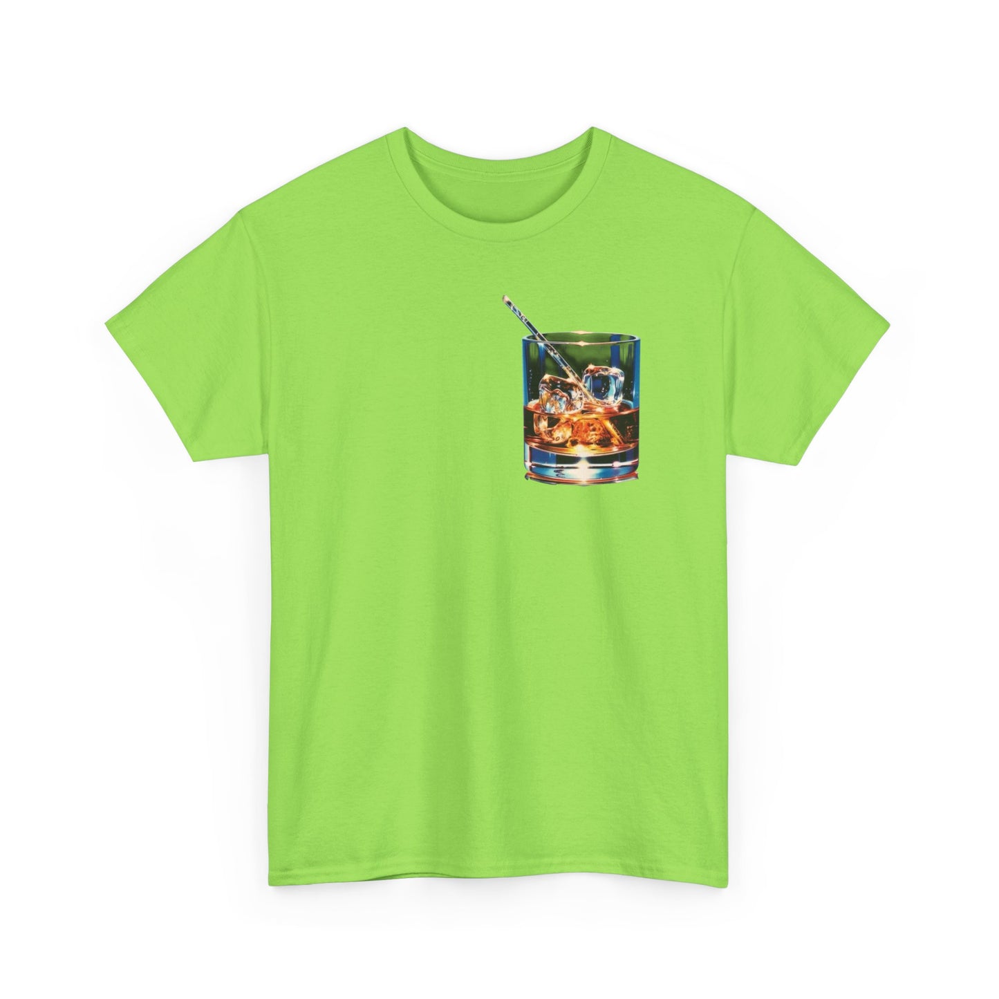 Whiskey On The Rocks Graphic T-Shirt Unisex Heavy Cotton Tee