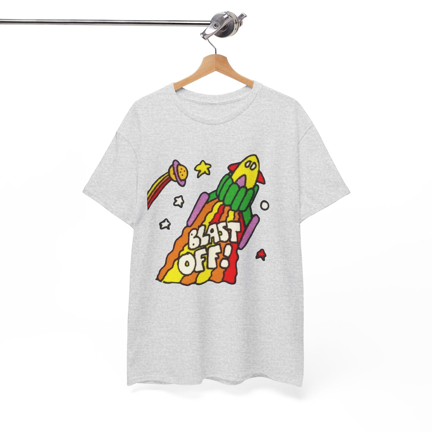 Its Time To Blast Off Vintage 90's Graphic T Shirt Unisex Heavy Cotton Tee