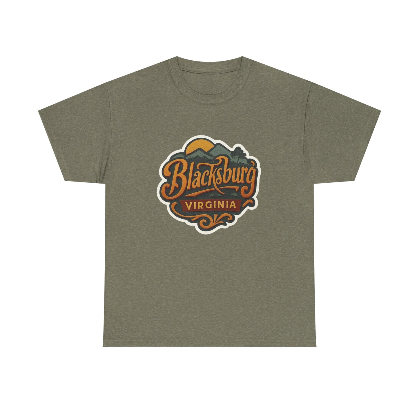 Blacksburg Virginia State Graphic T Shirt ADULT NEW